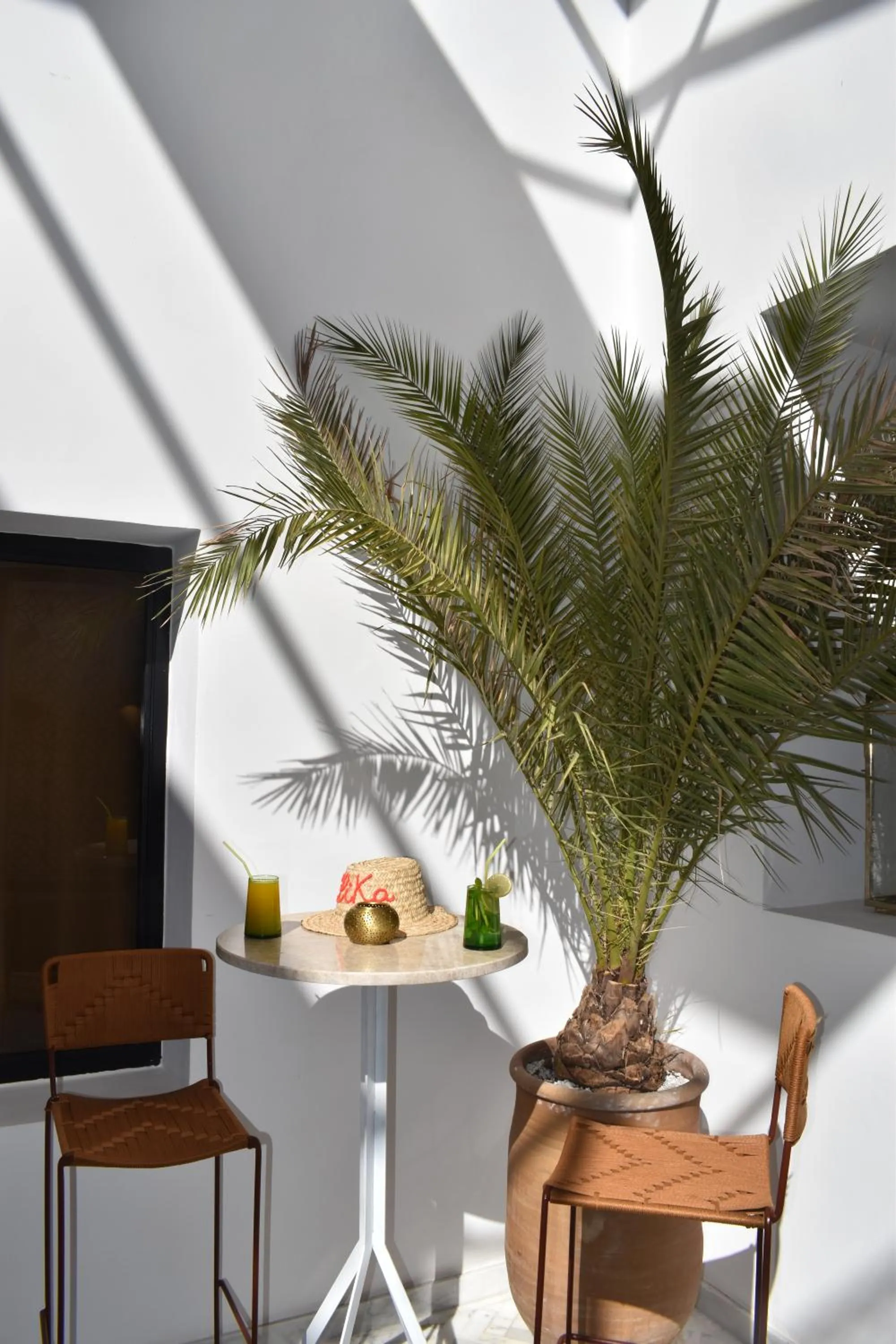 Seating area in Riad Olika
