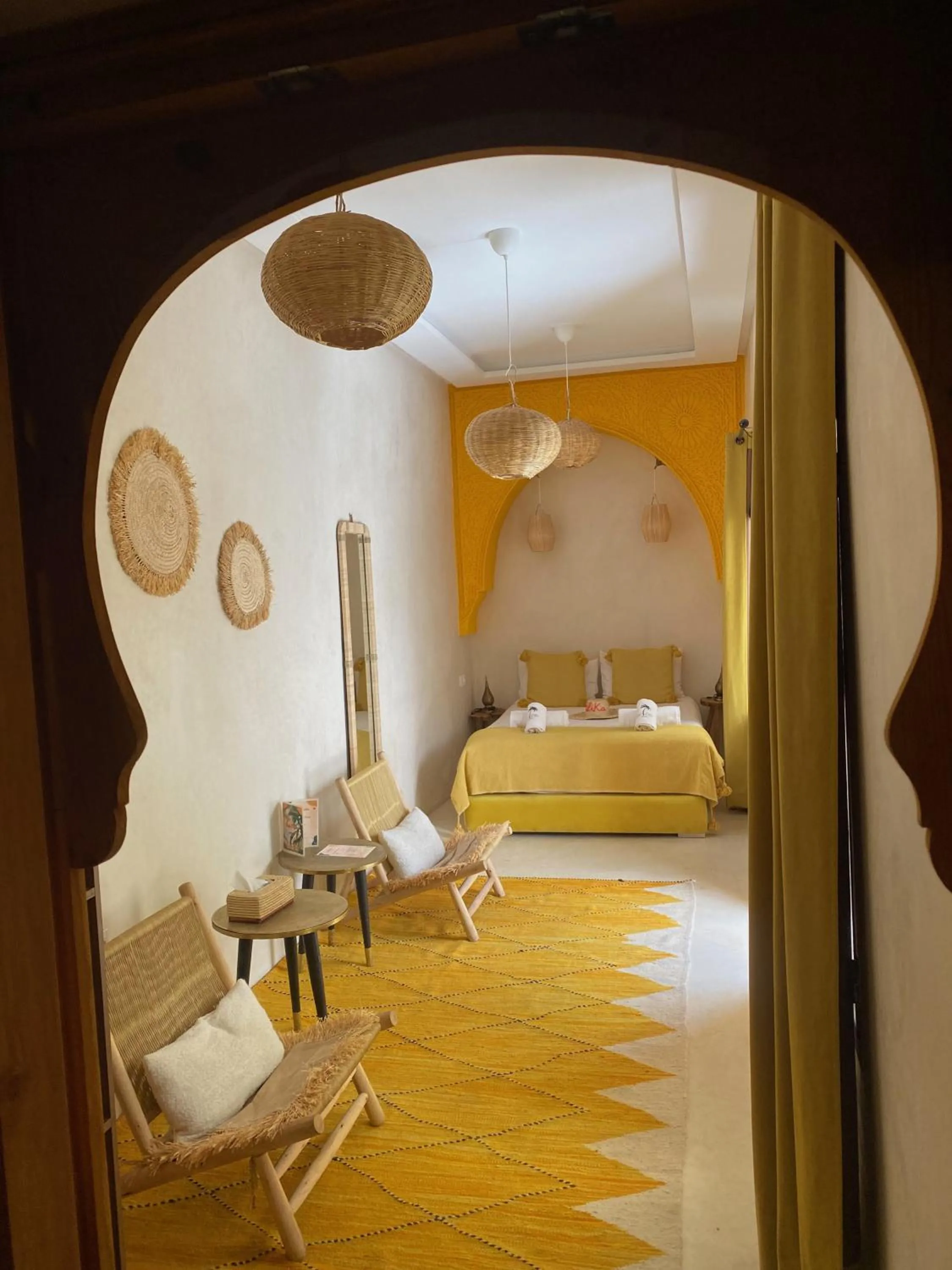 Bedroom, Bed in Riad Olika