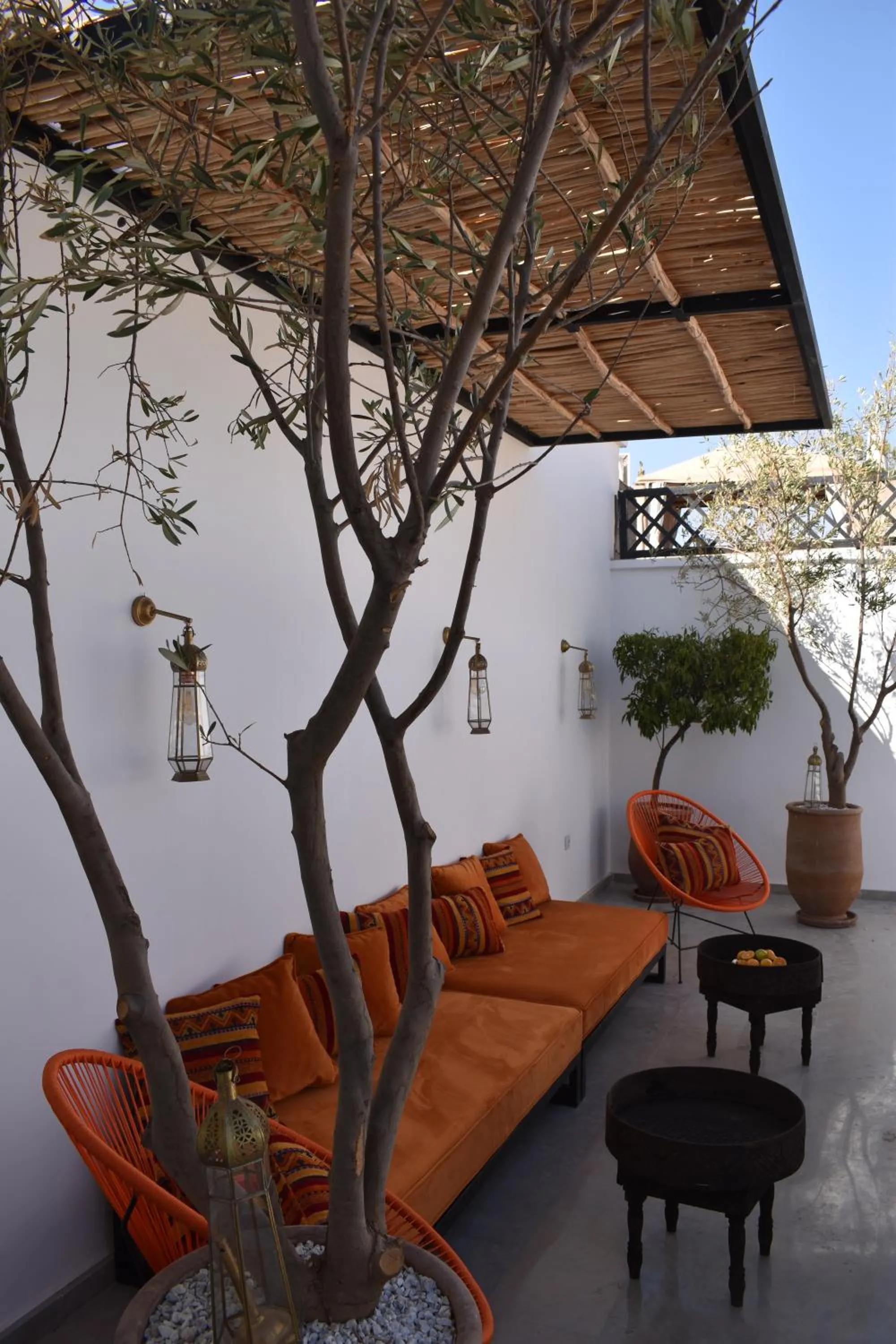 Seating area in Riad Olika