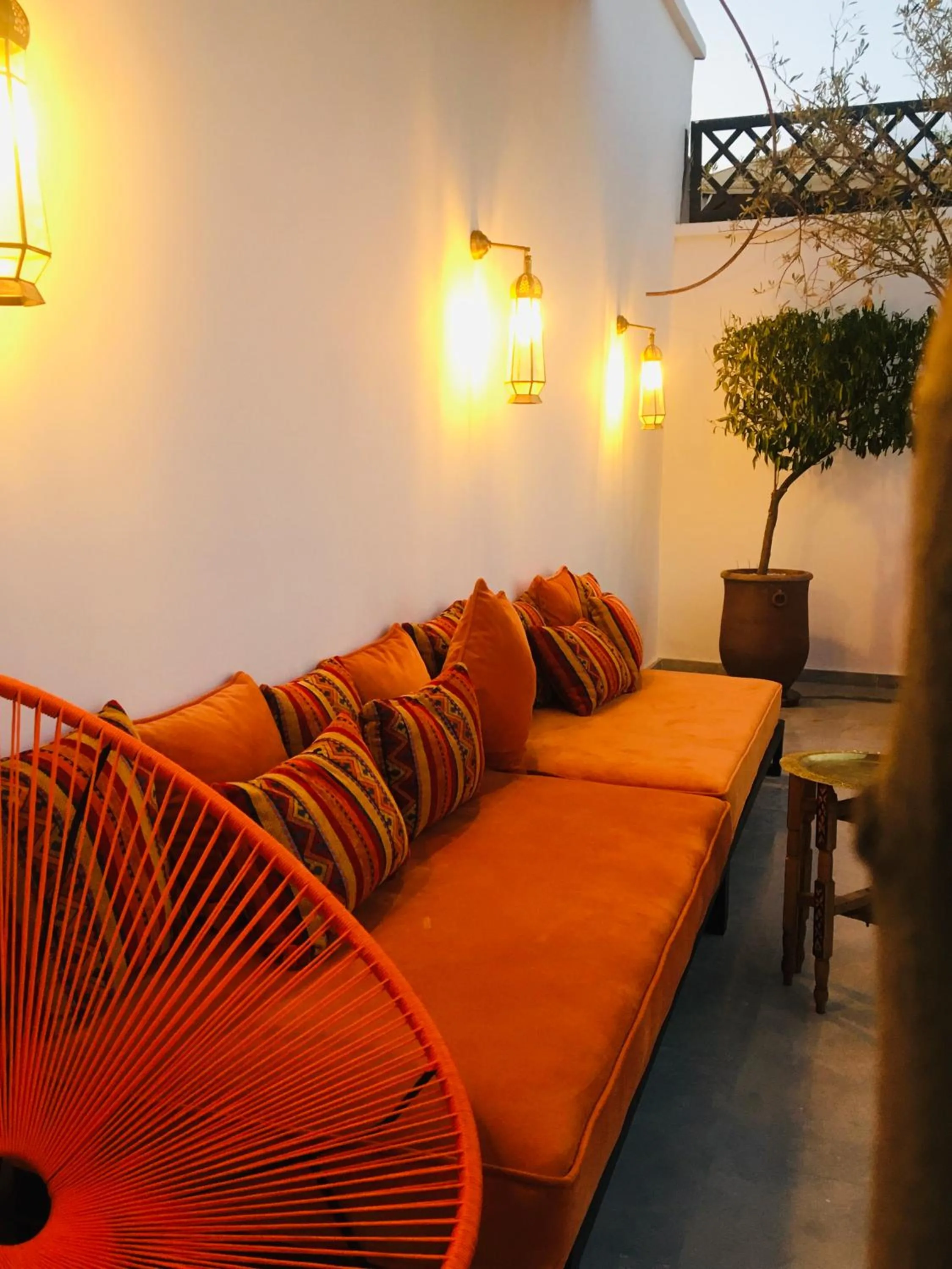 Living room in Riad Olika