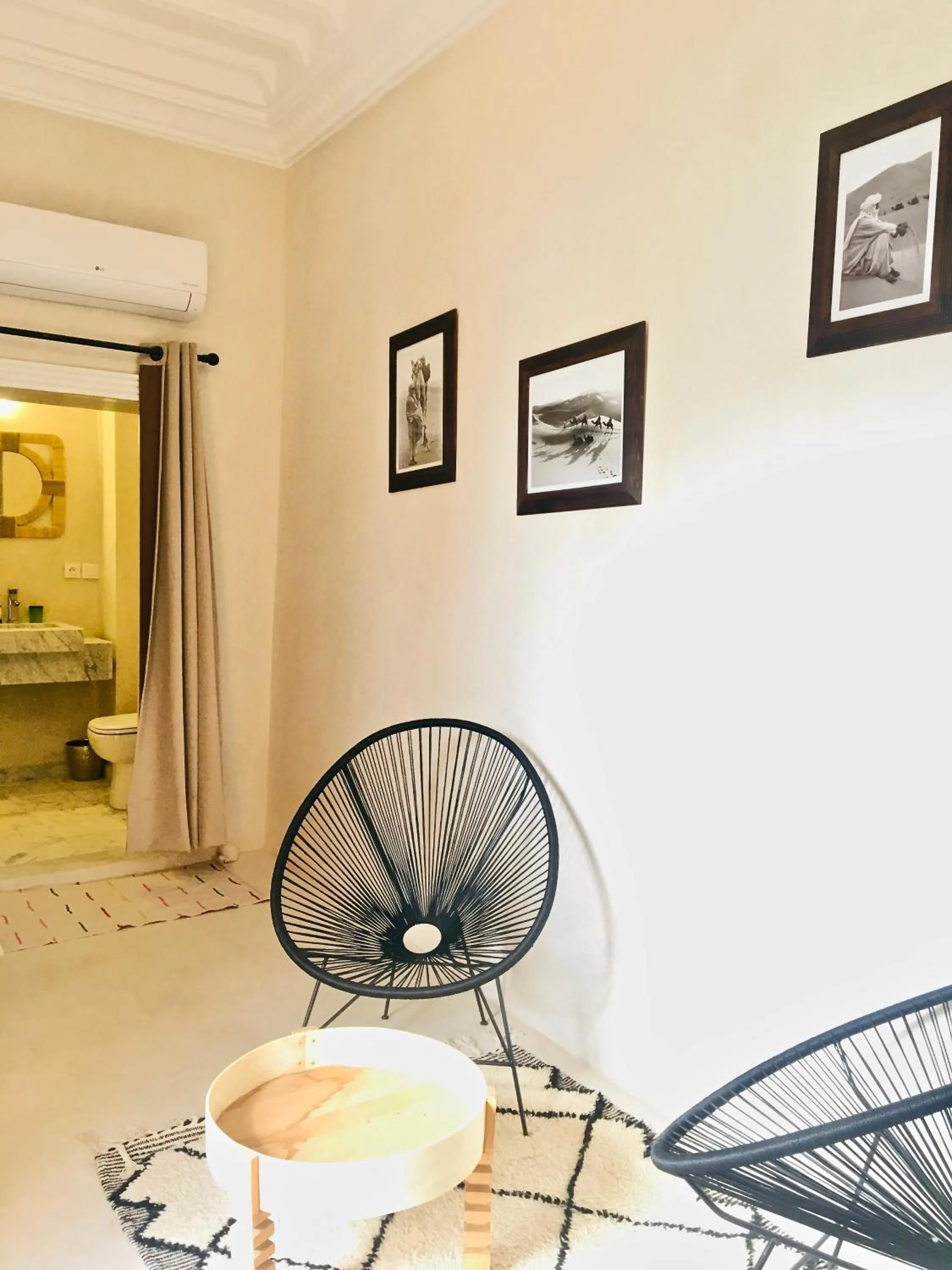 Seating area in Riad Olika