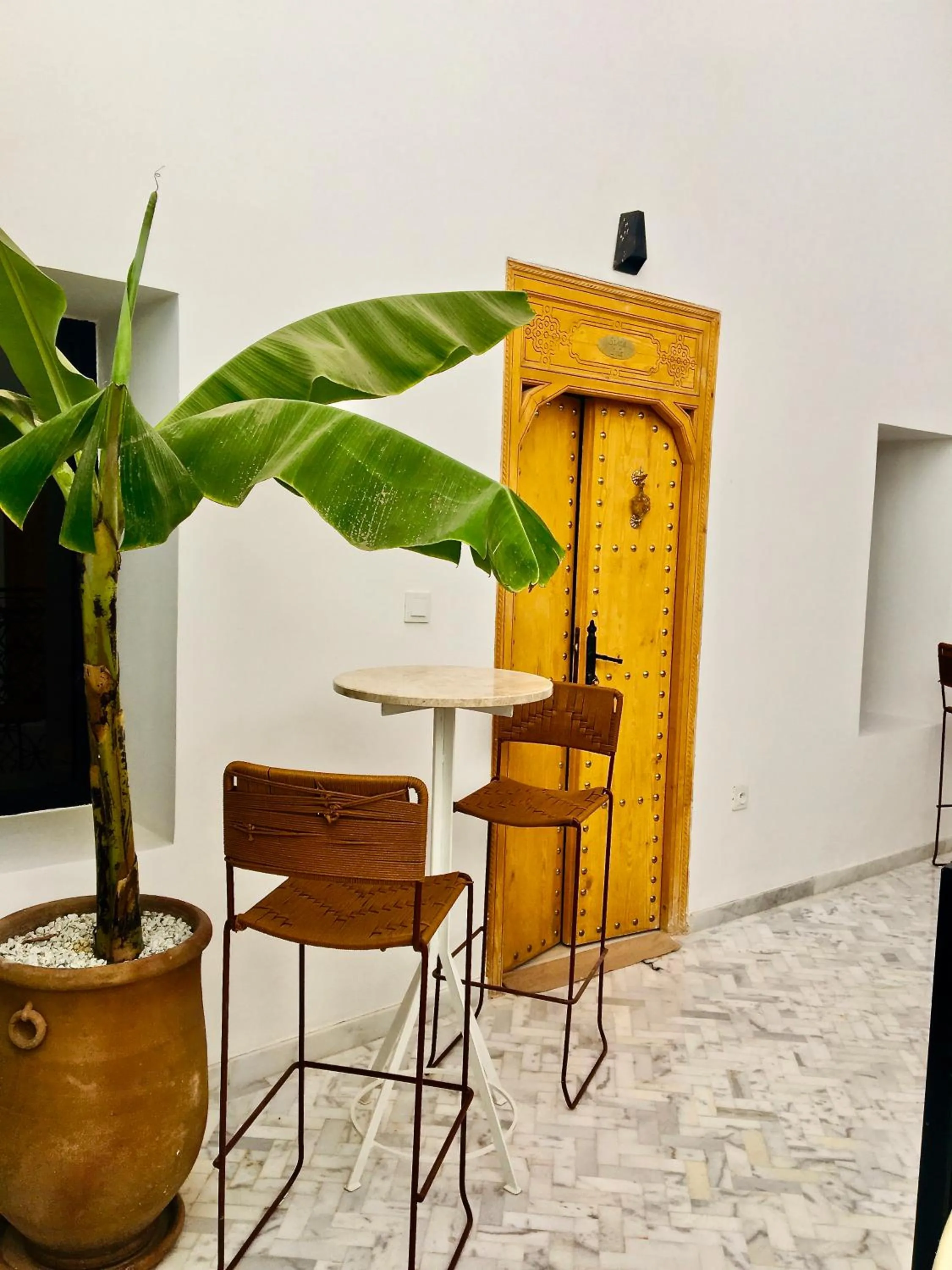 Seating area in Riad Olika