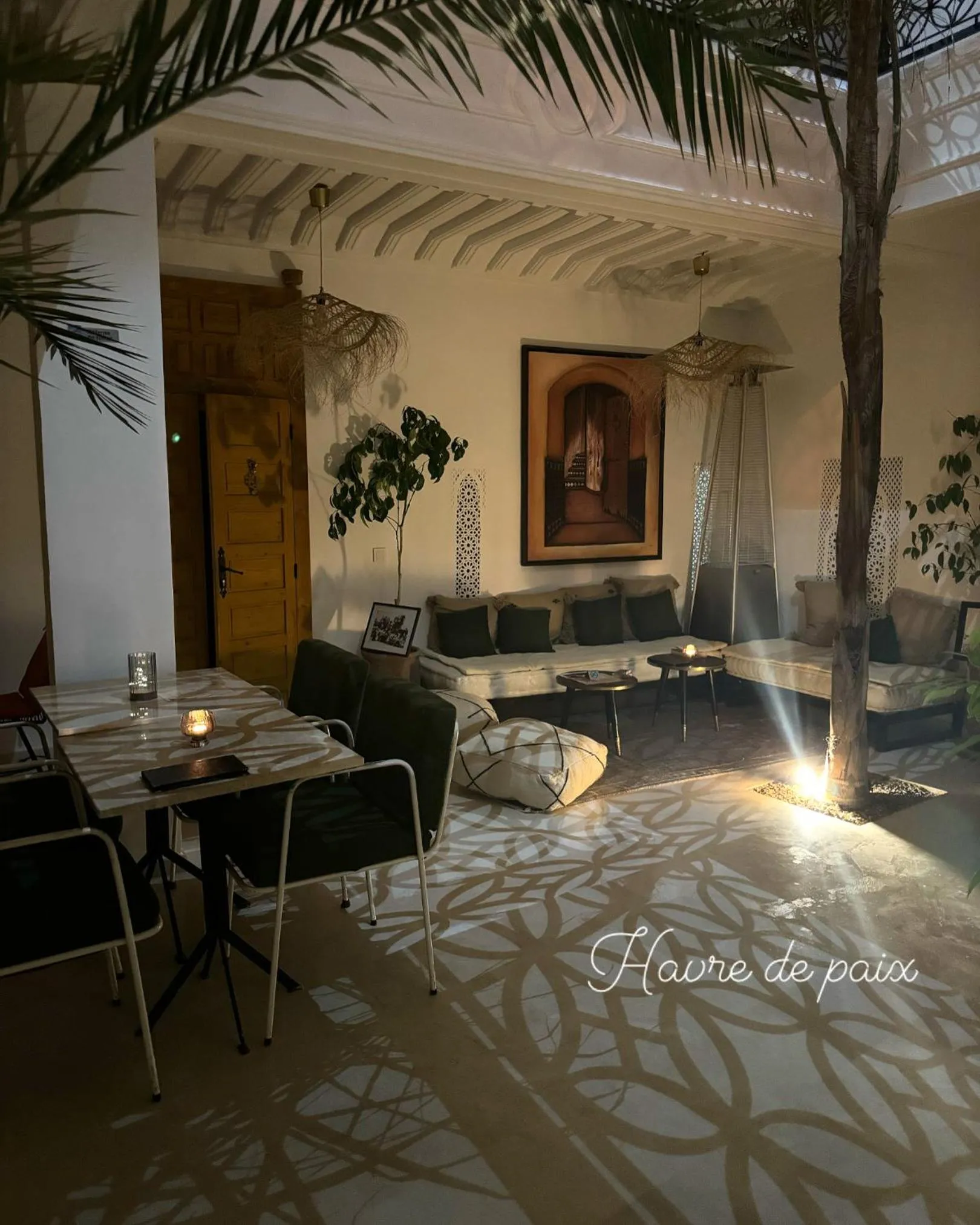 Living room in Riad Olika