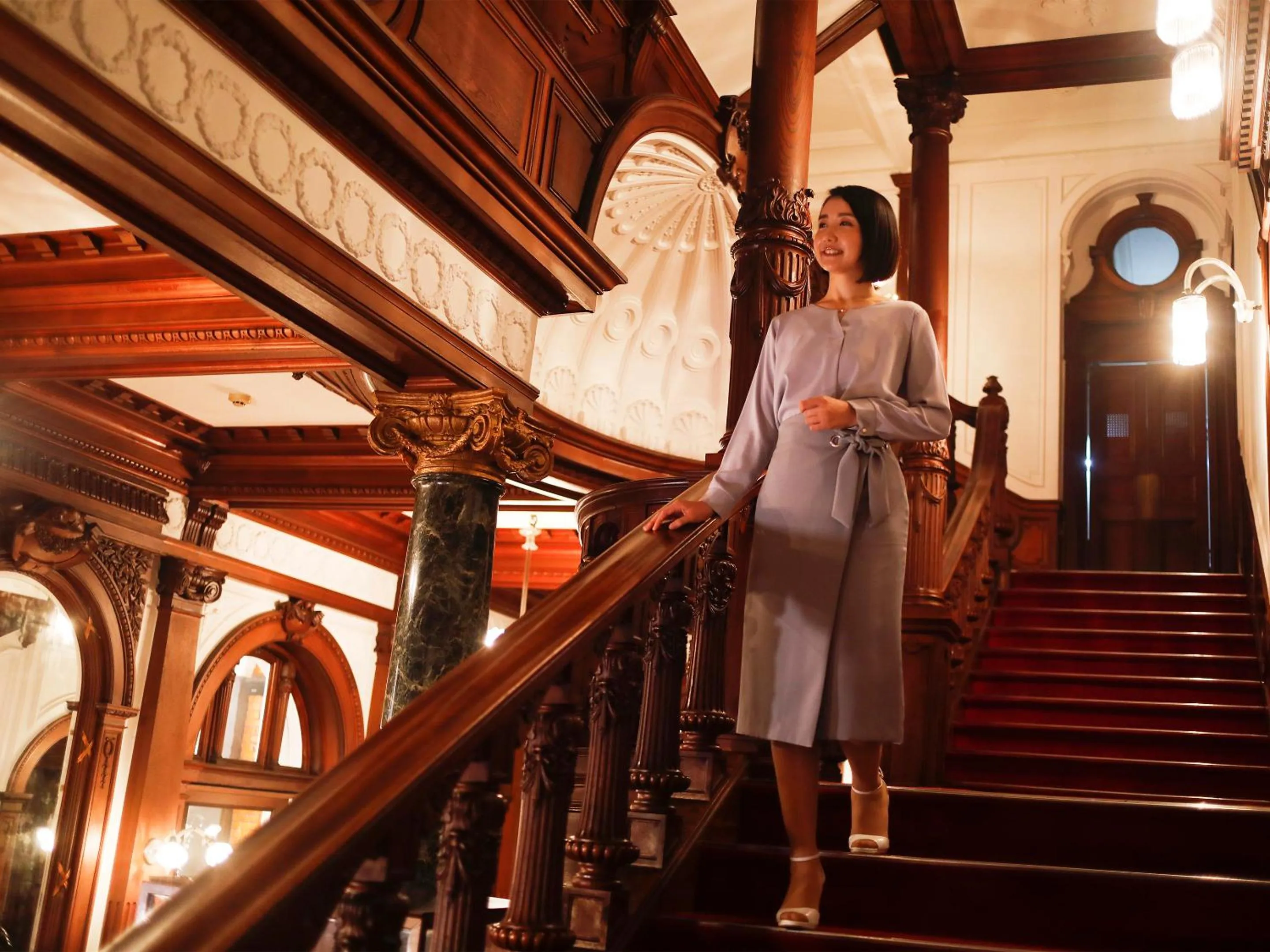 People in Hotel Chourakukan Kyoto Gion 長楽館 京都