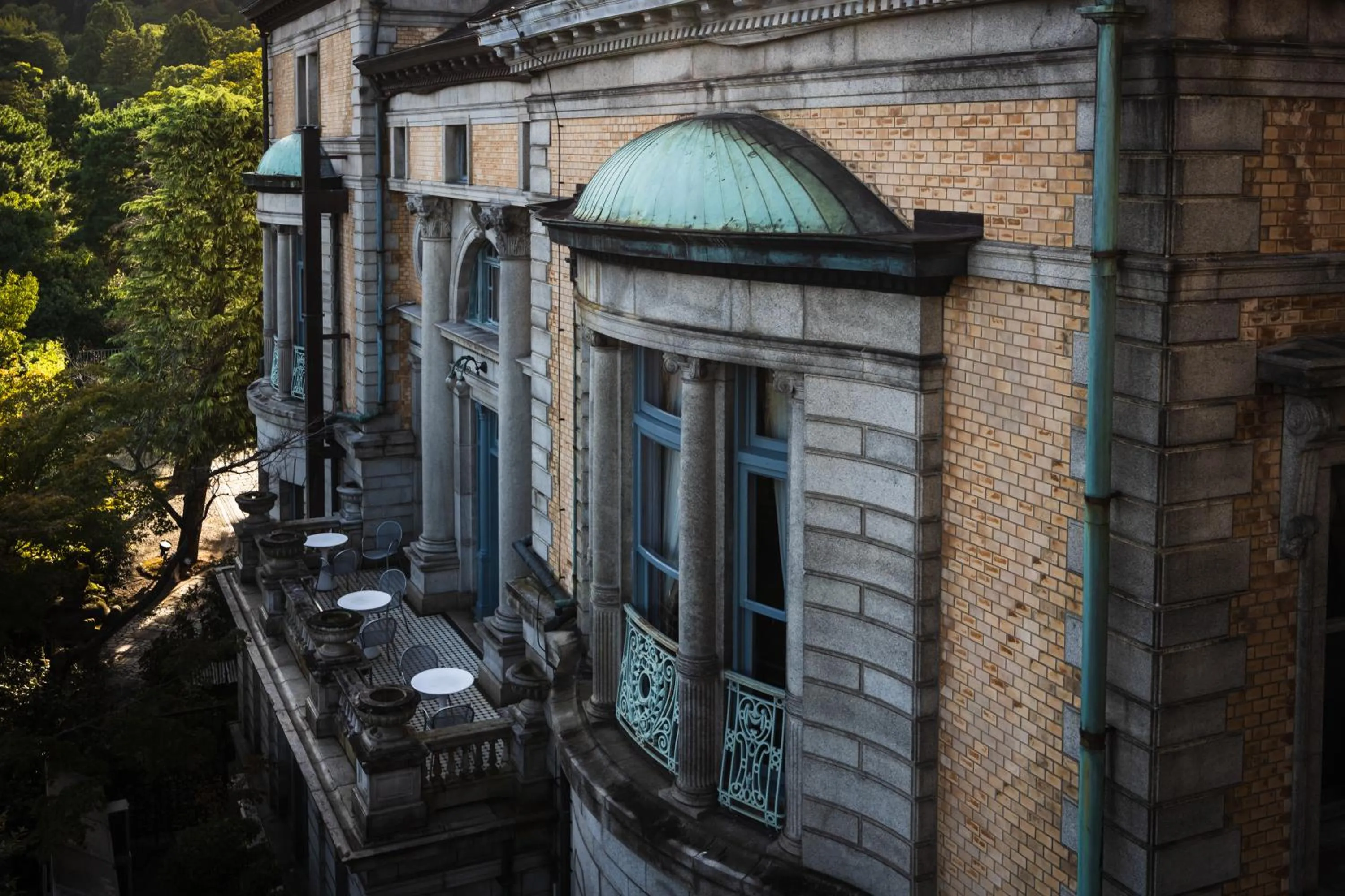 Property building in Hotel Chourakukan Kyoto Gion 長楽館 京都