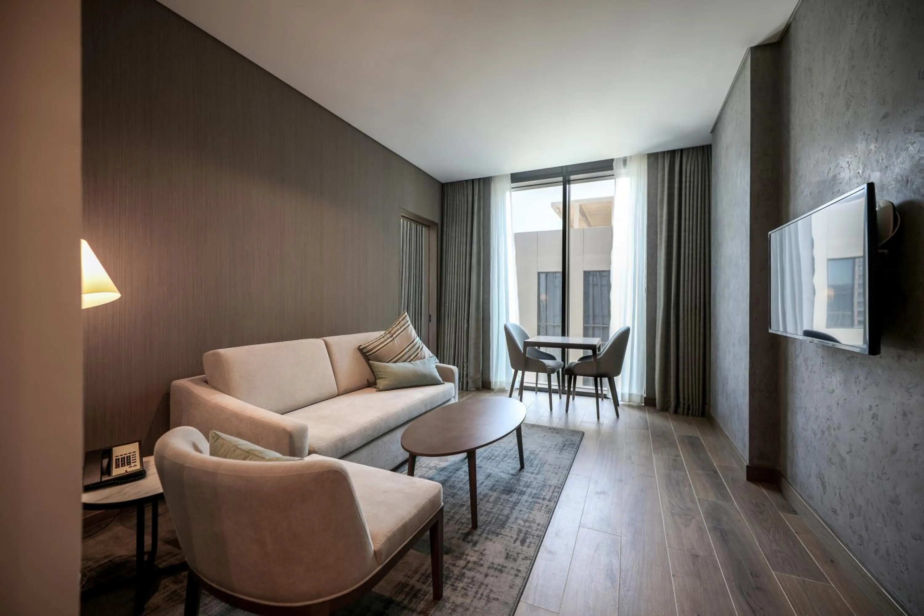 Seating area in Mercure Dubai Gold District