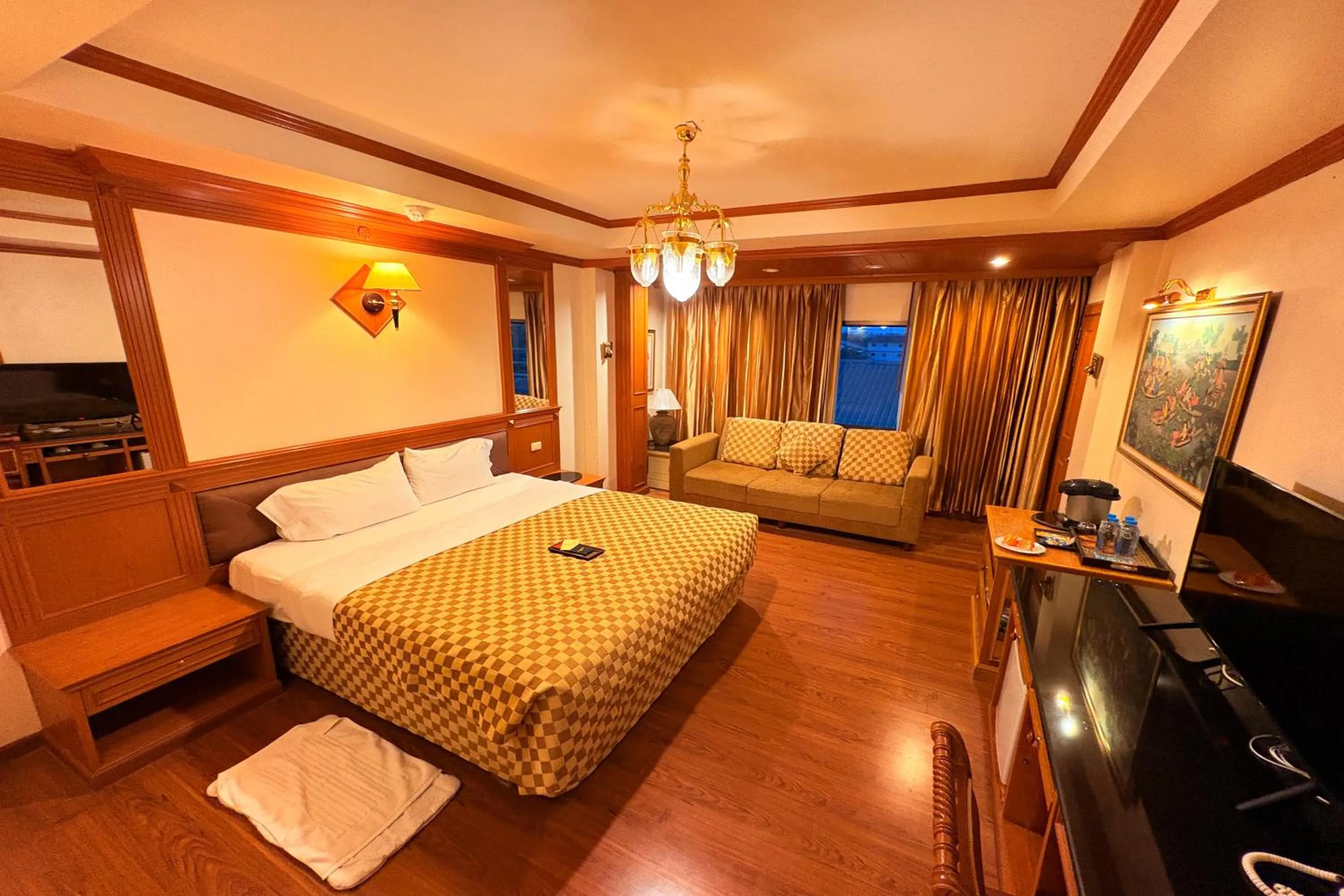 Photo of the whole room, Bed in Taksila Hotel