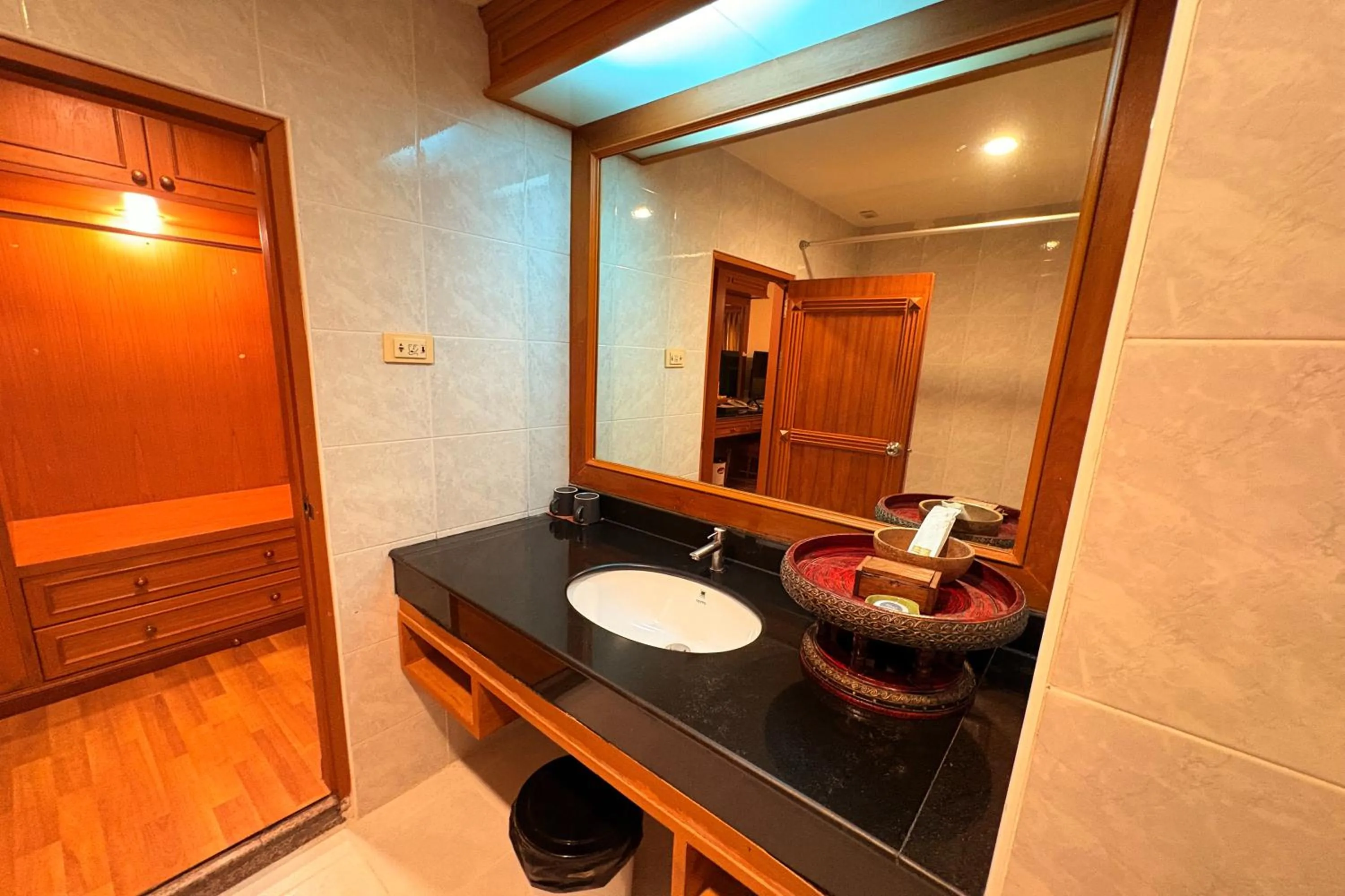 Bathroom in Taksila Hotel