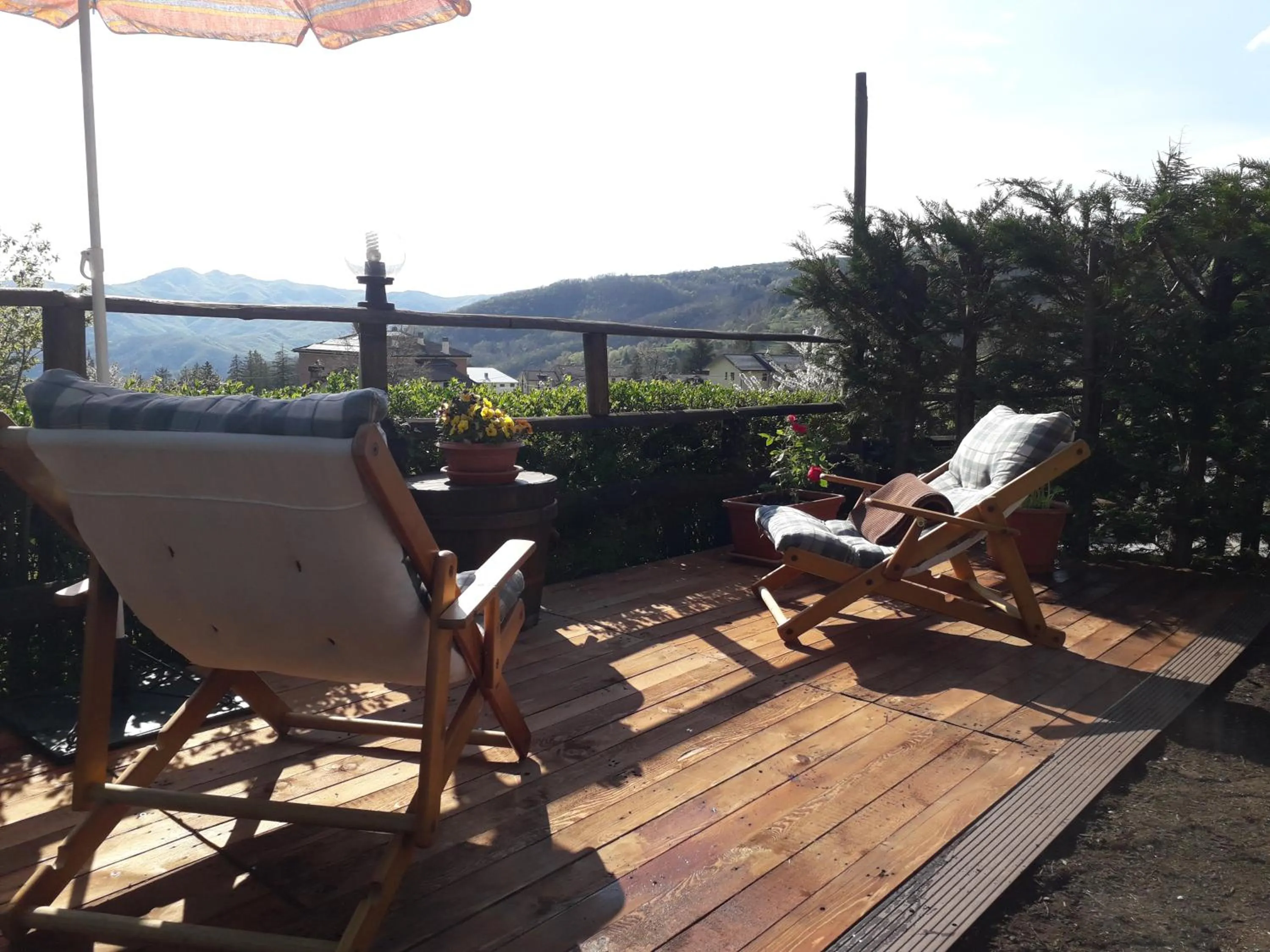 Patio in B&B La Soldanella