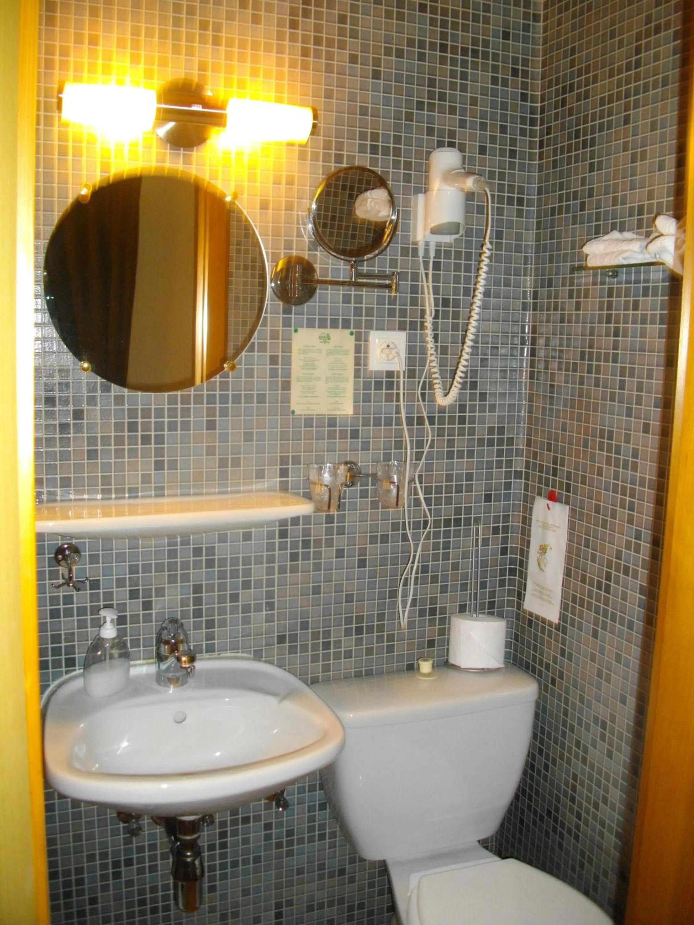 Bathroom in Logis Hôtel Restaurant La Tête Des Faux