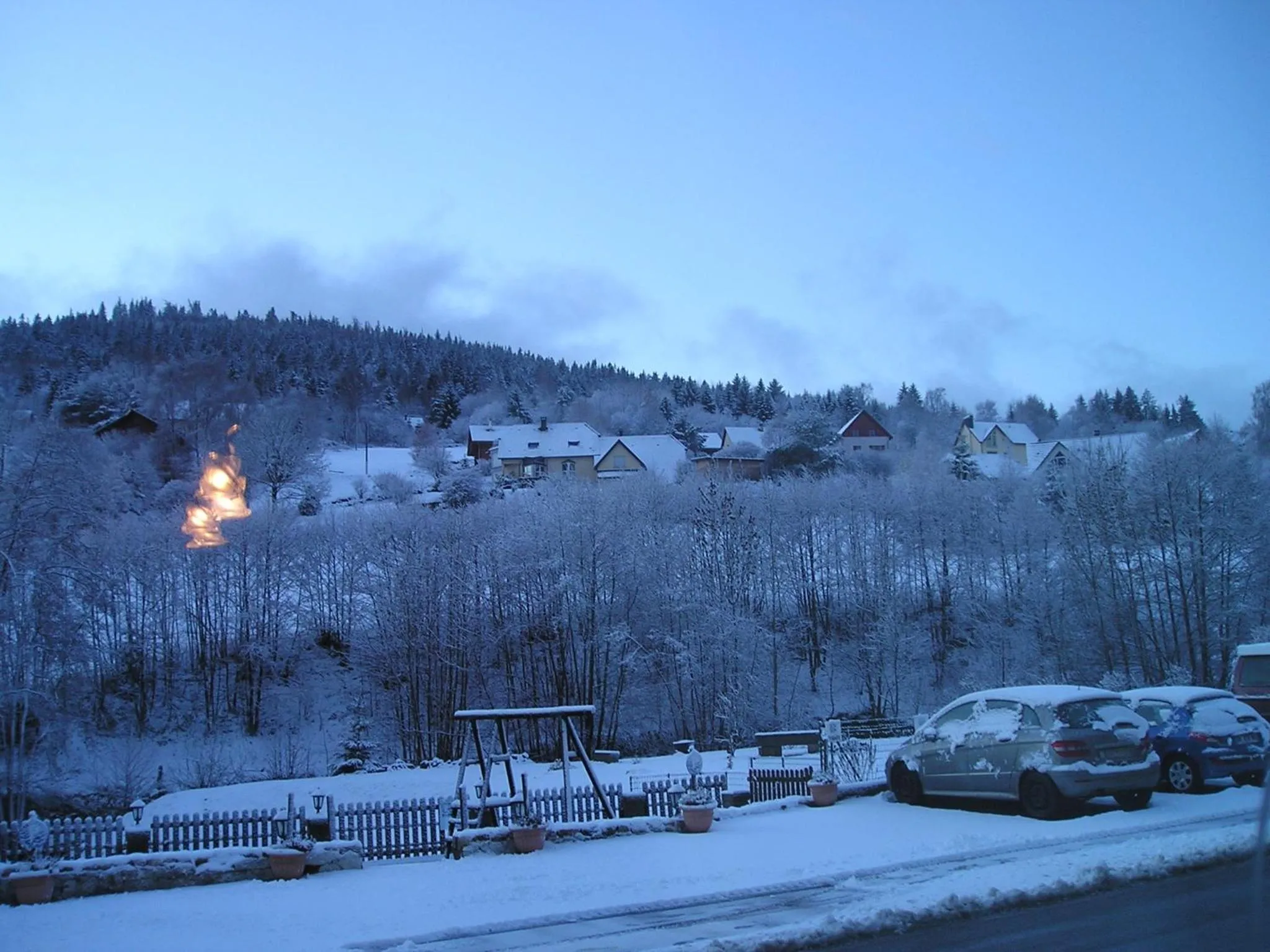Winter in Logis Hôtel Restaurant La Tête Des Faux