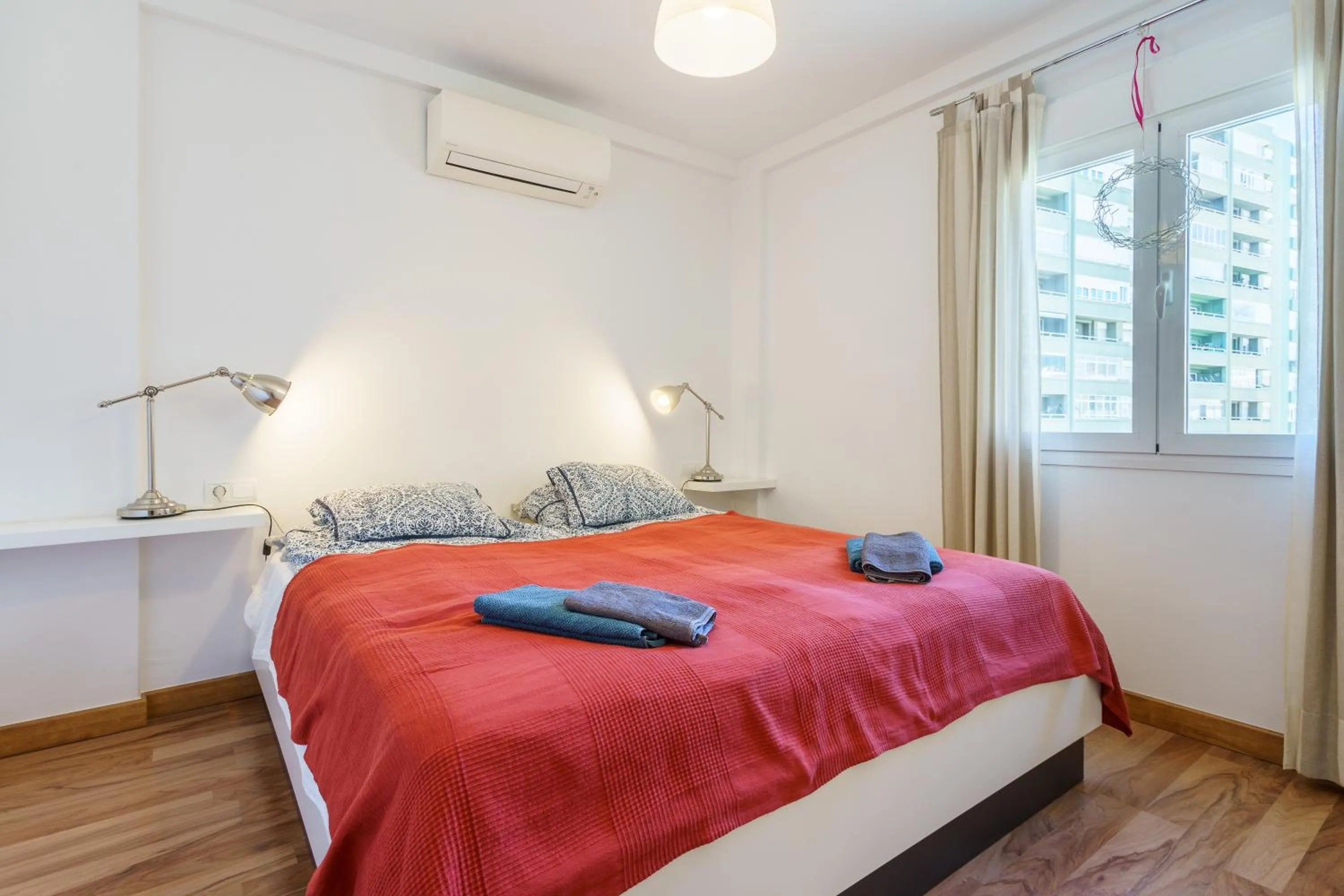 Living room, Bed in Apartment Los Boliches Diana I