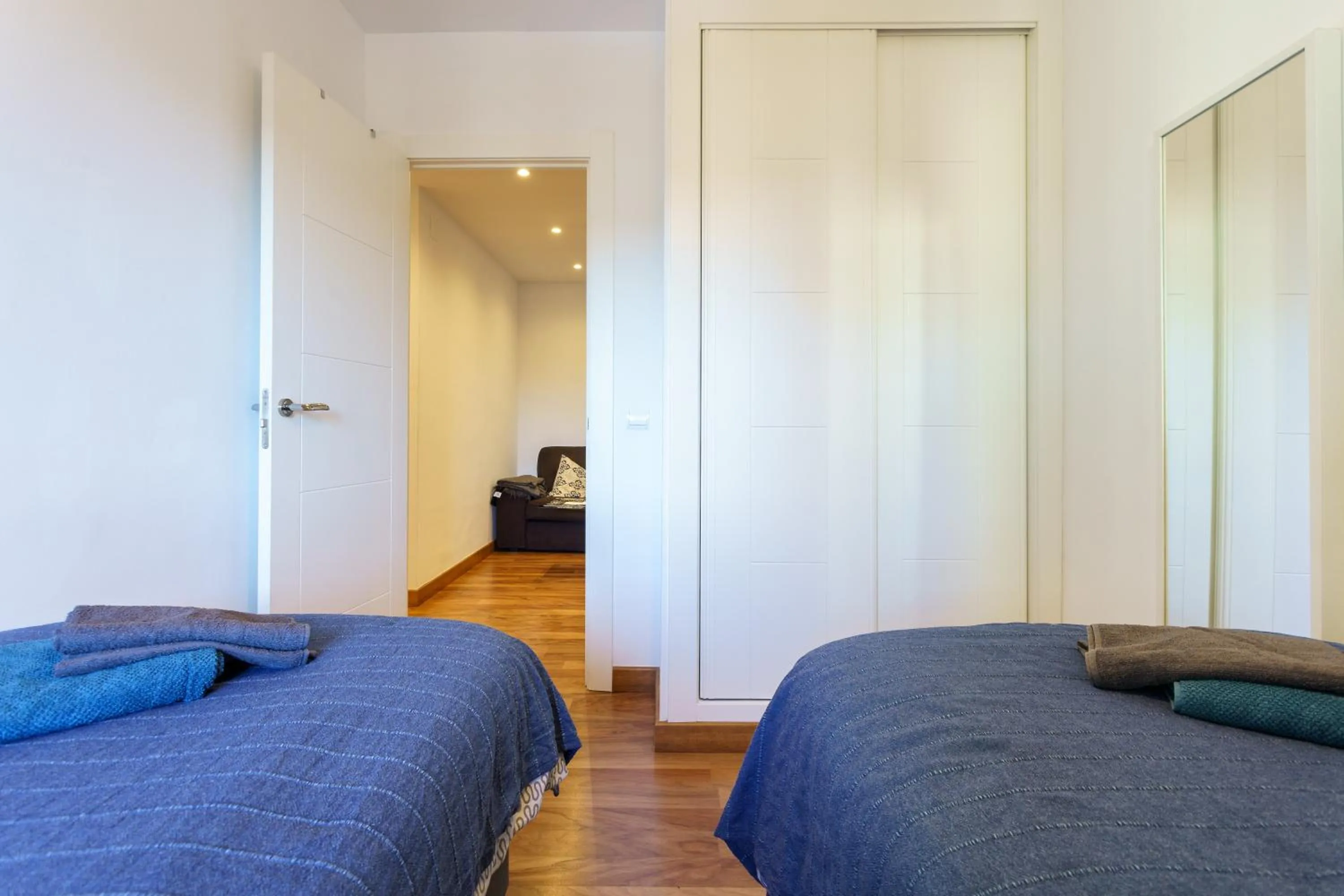 Living room, Bed in Apartment Los Boliches Diana I