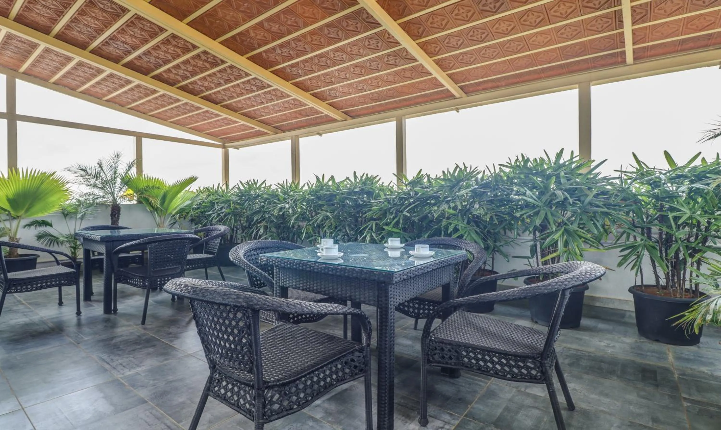 Restaurant/places to eat in Treebo Premium Raj Vista Global Village