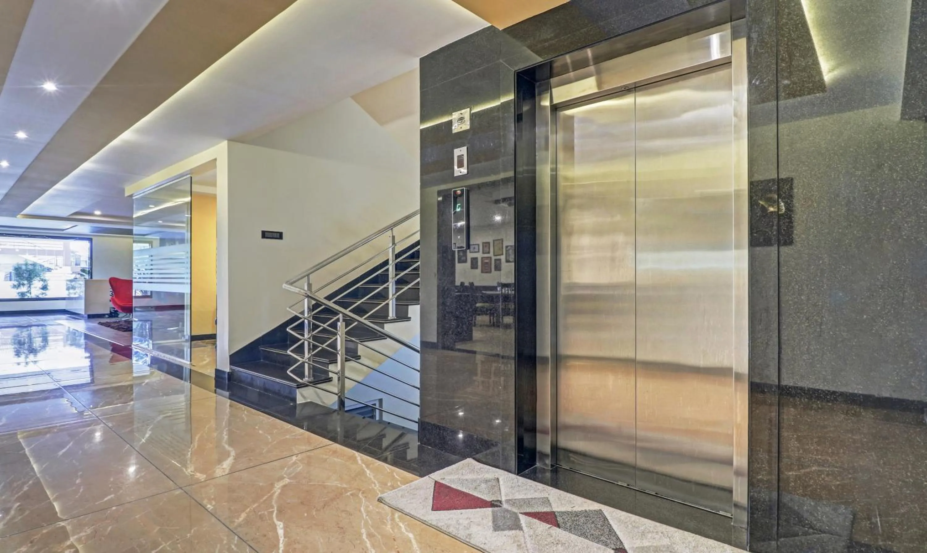 elevator in Treebo Premium Raj Vista Global Village