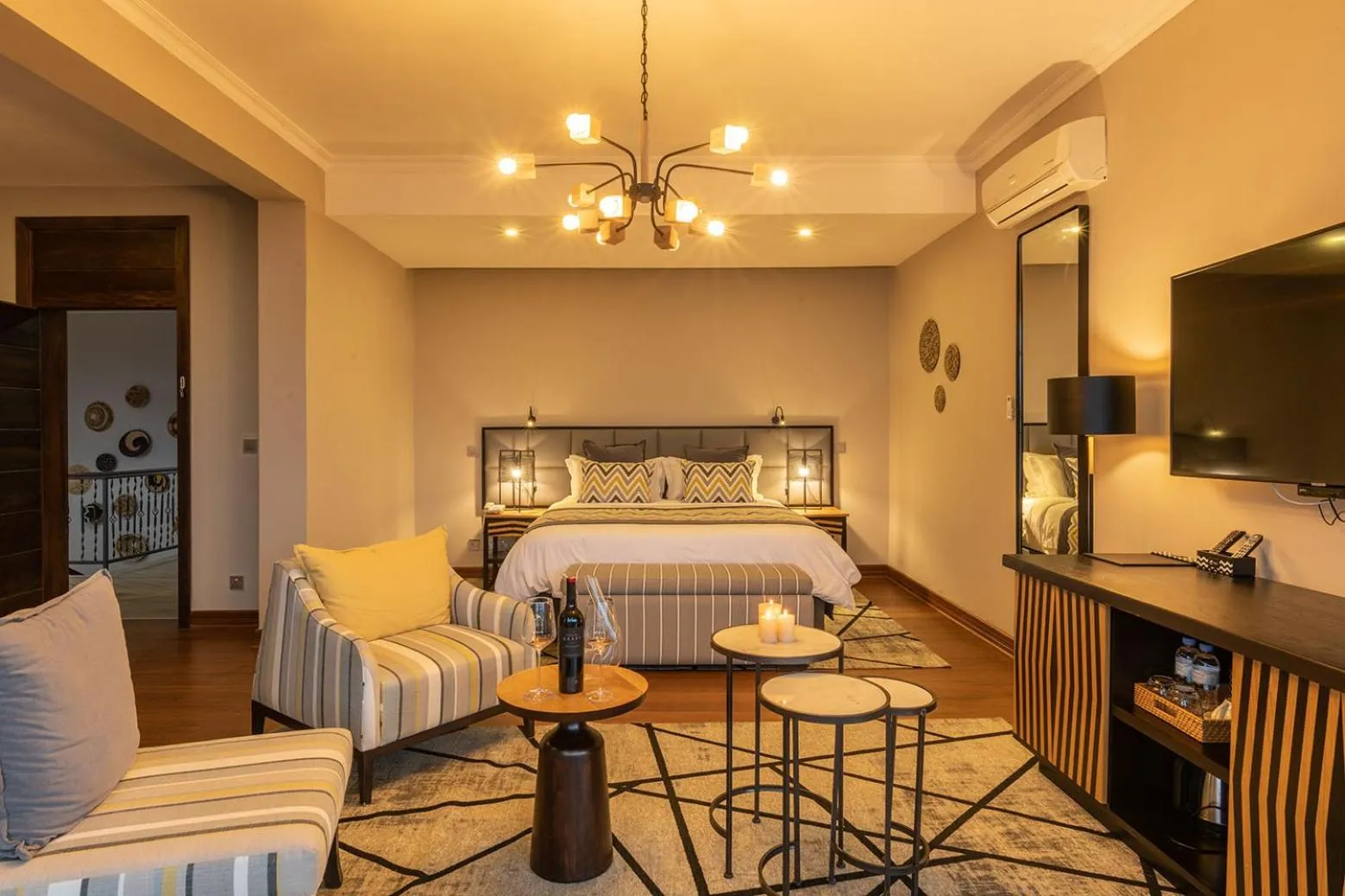 Photo of the whole room, Bed in CLEO LAKE KIVU HOTEL