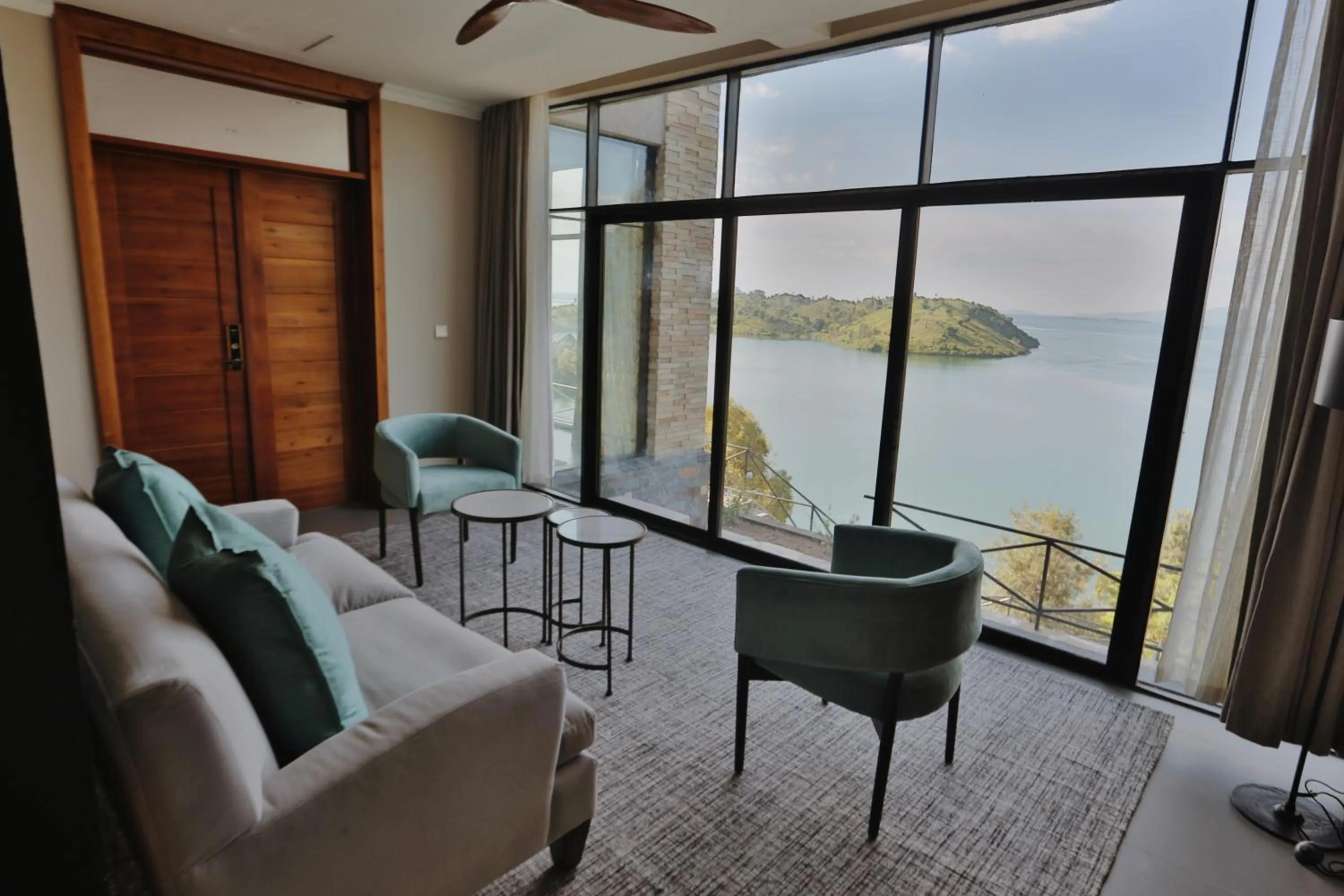 Living room in CLEO LAKE KIVU HOTEL