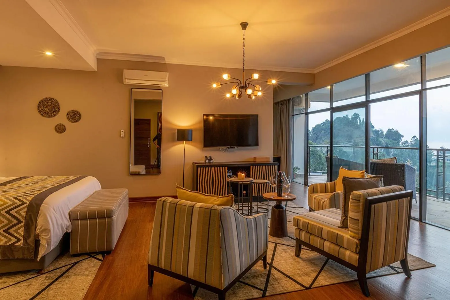 Seating area in CLEO LAKE KIVU HOTEL