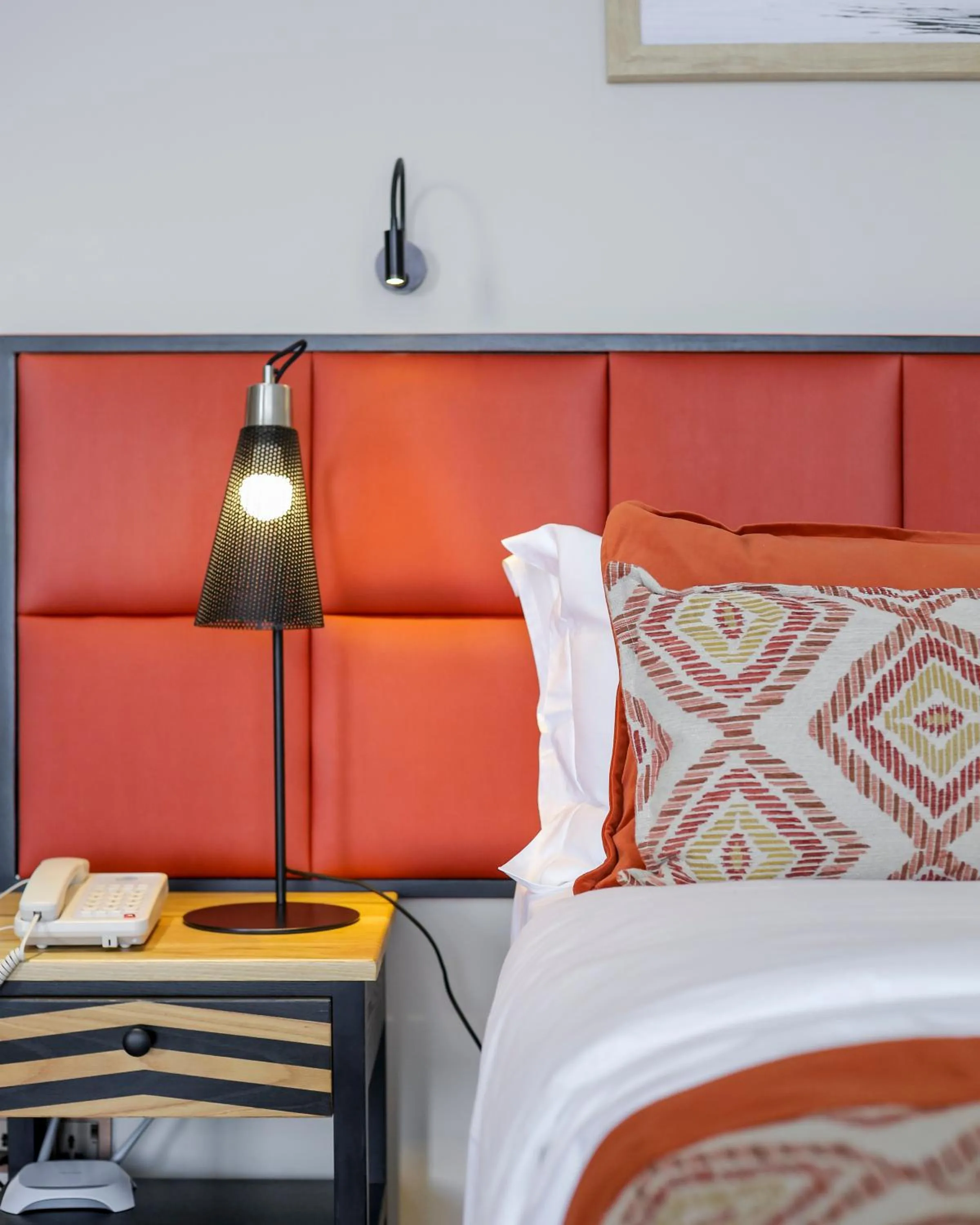 Bed in CLEO LAKE KIVU HOTEL