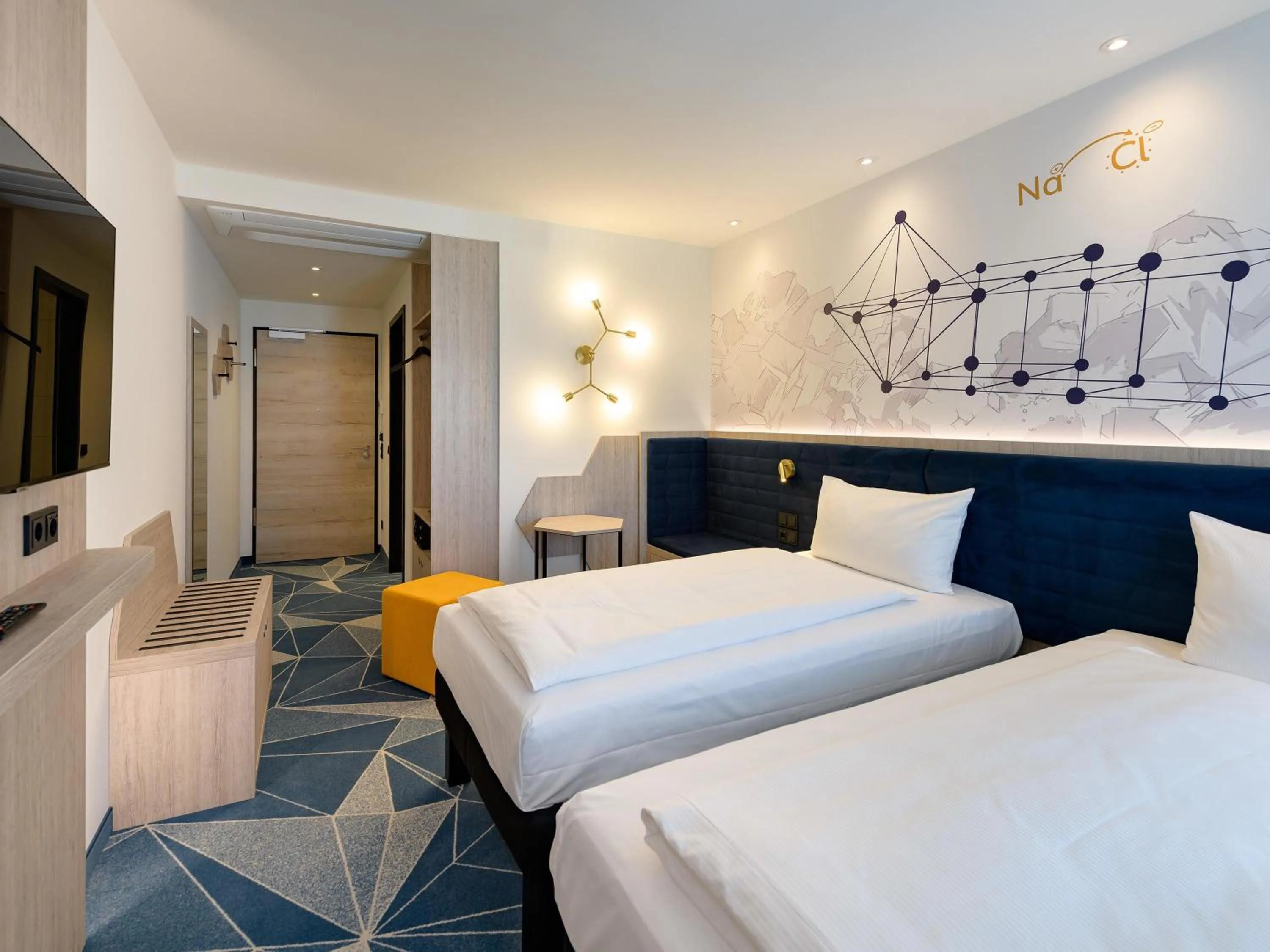 Bedroom, Bed in ibis Styles Bad Reichenhall