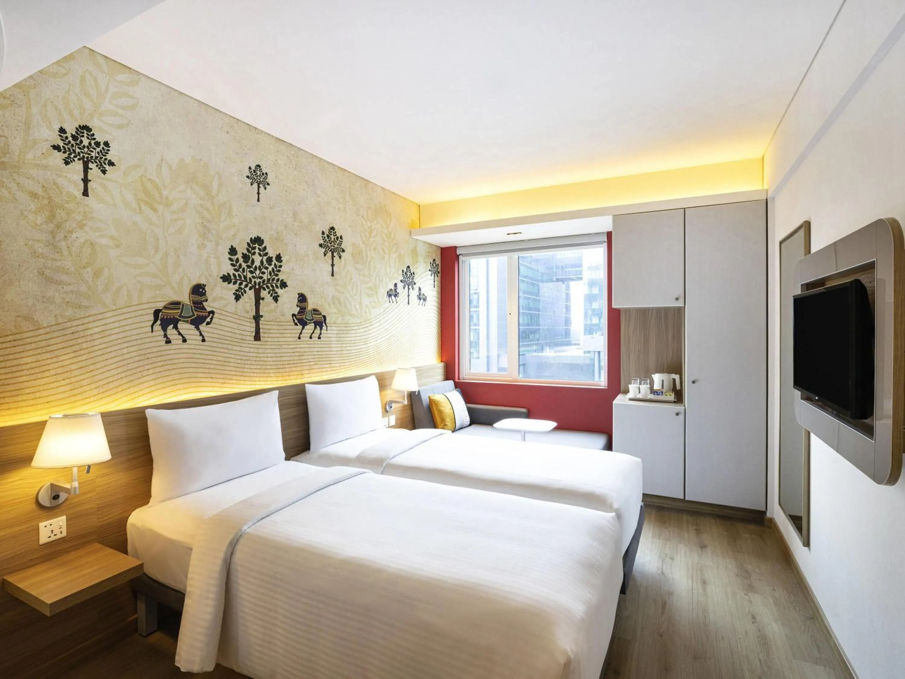 Bedroom, Bed in ibis Mumbai Vikhroli - An Accor Brand