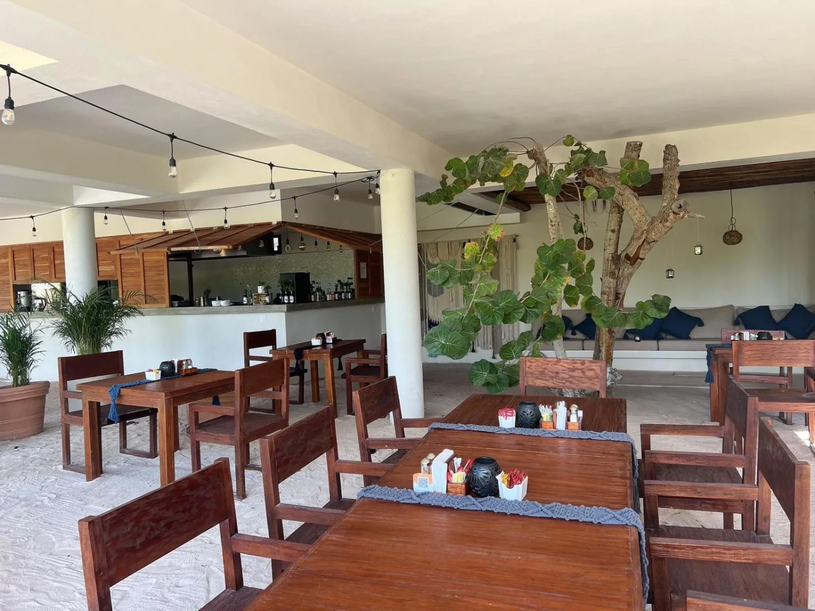 Restaurant/places to eat in Casa Astral Eco Luxury Holbox Island - Sunset and Ocean View with Rooftop Pool