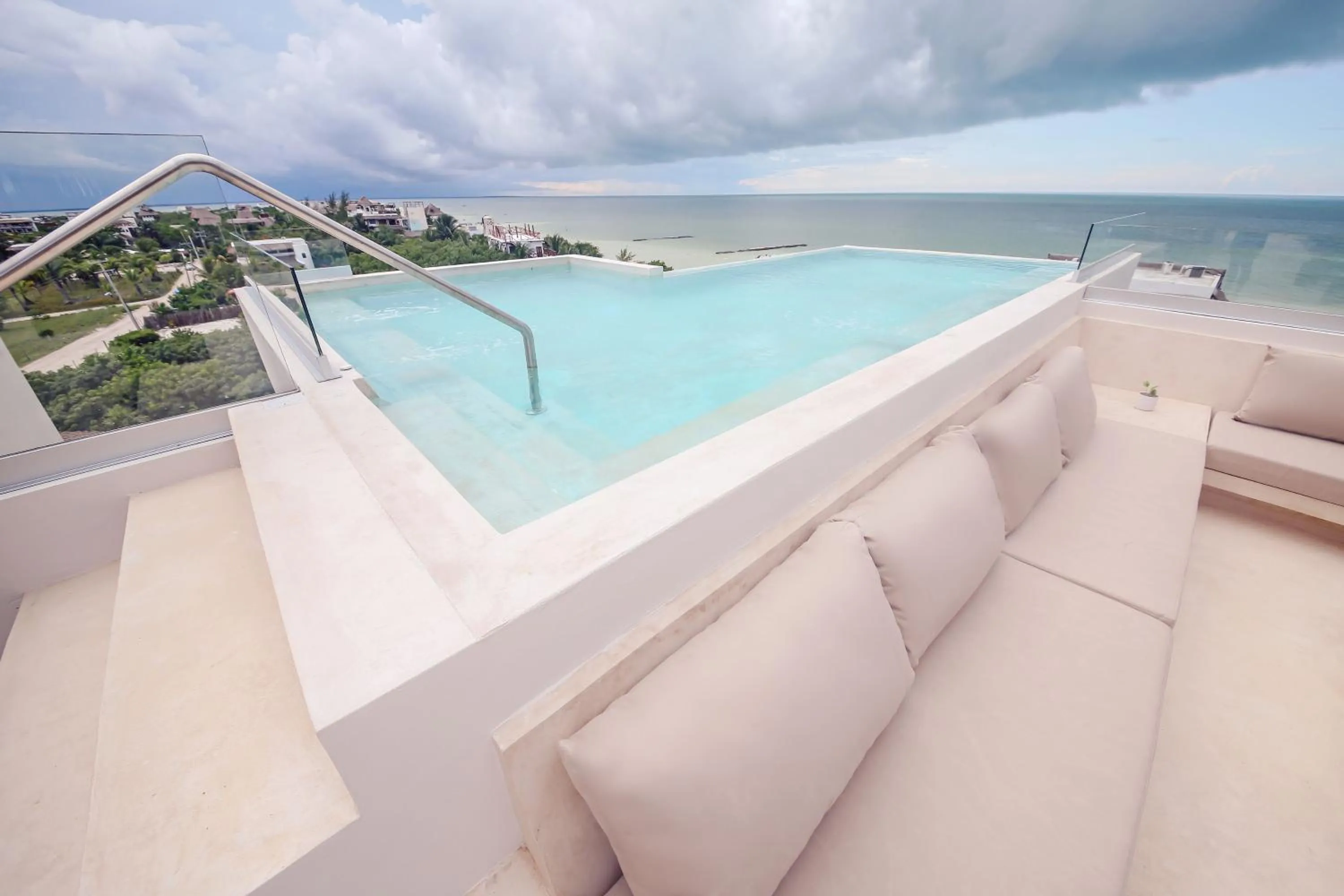 Solarium in Casa Astral Eco Luxury Holbox Island - Sunset and Ocean View with Rooftop Pool