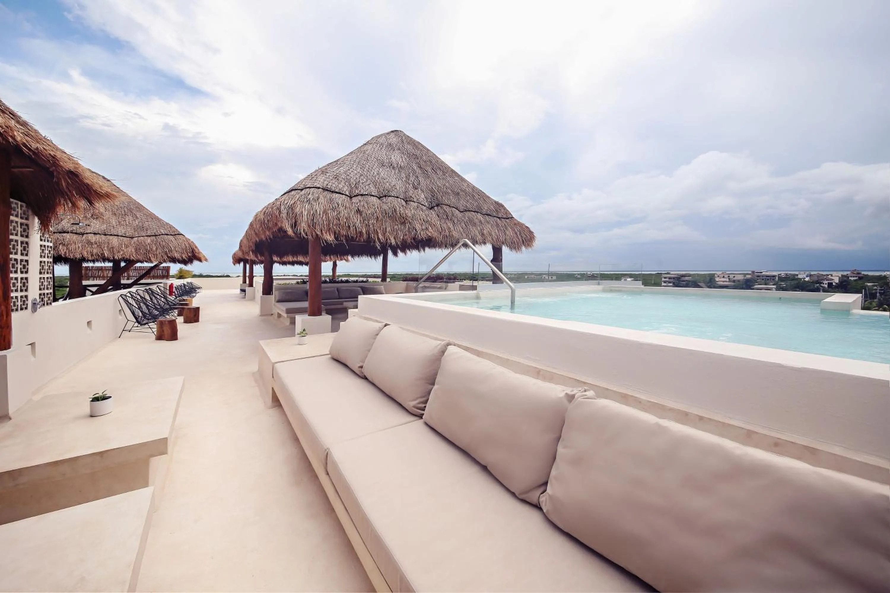 Solarium in Casa Astral Eco Luxury Holbox Island - Sunset and Ocean View with Rooftop Pool