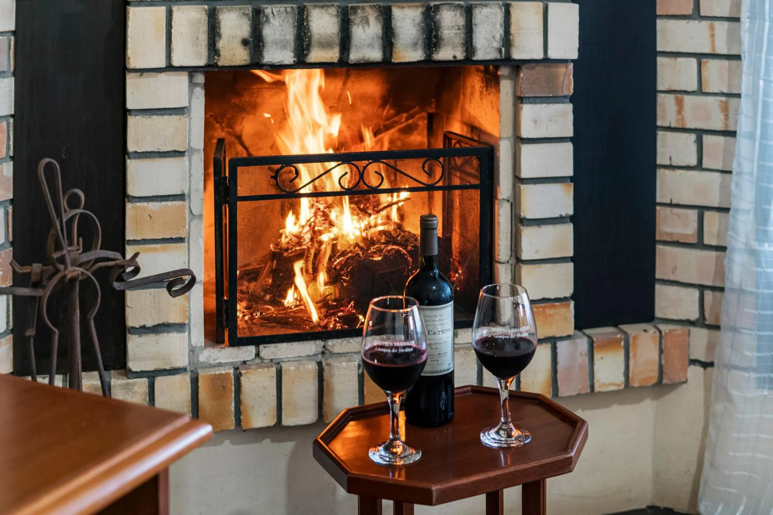 Living room in Pousada Albacora
