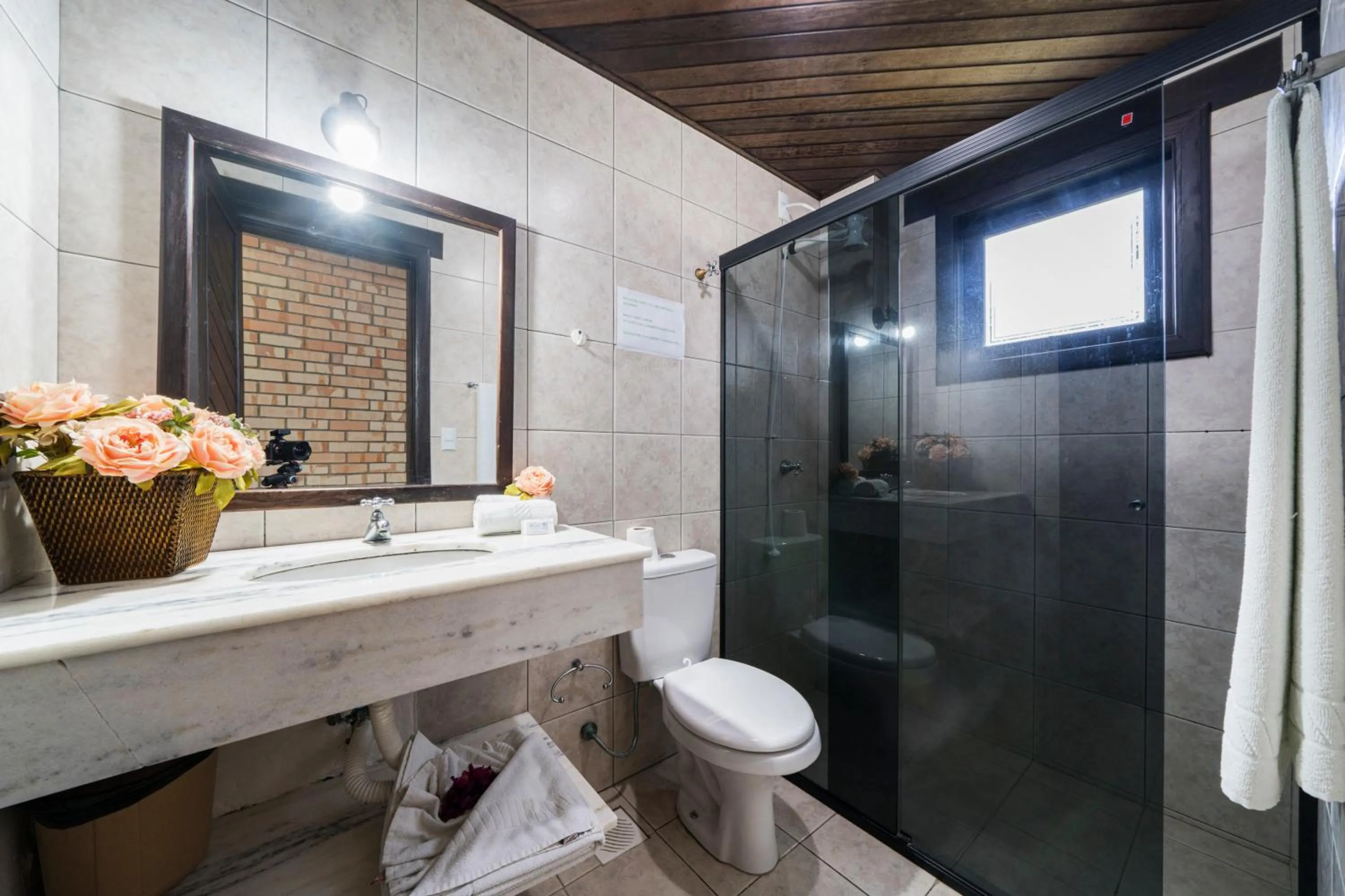 Shower in Pousada Albacora