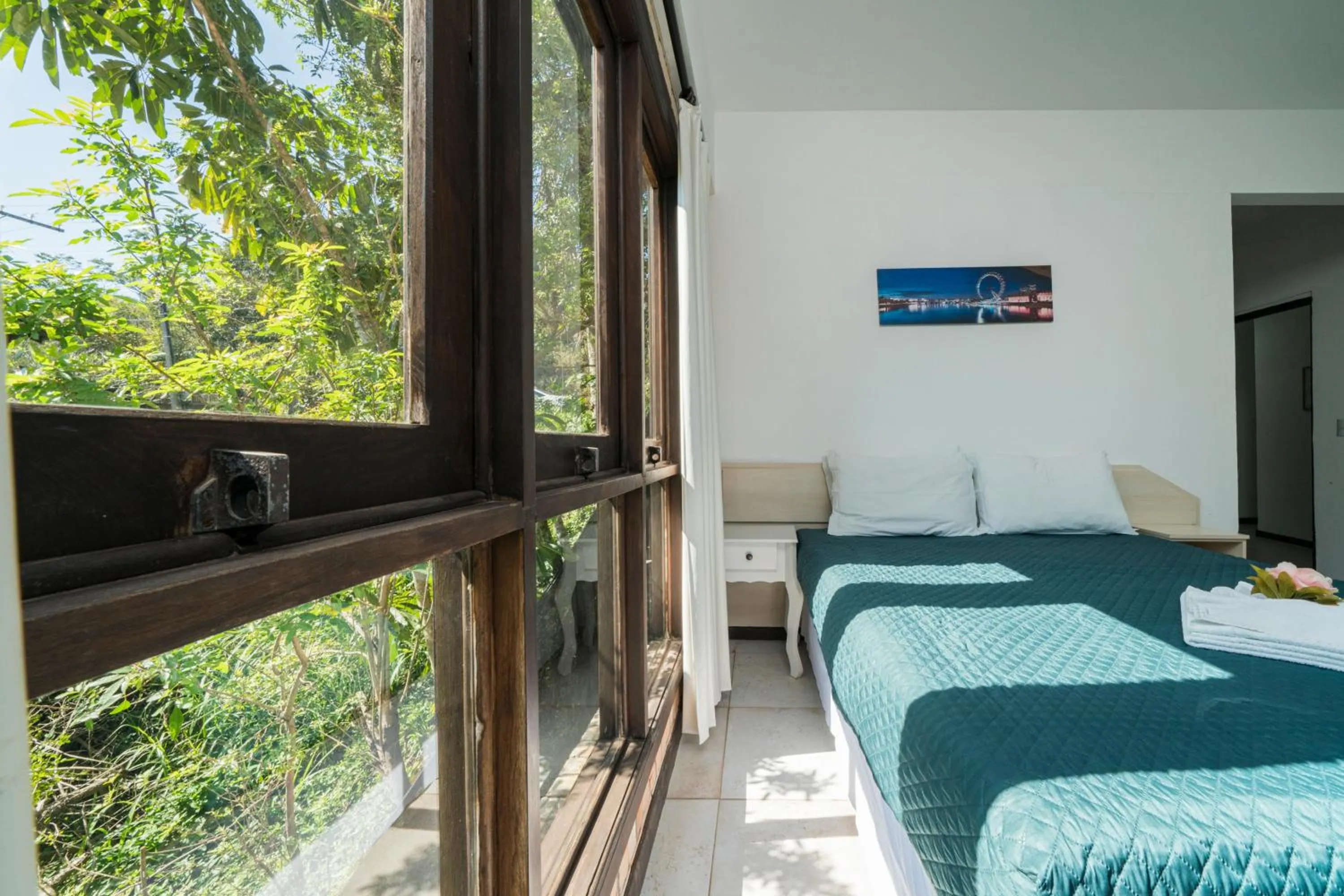 View (from property/room), Bed in Pousada Albacora