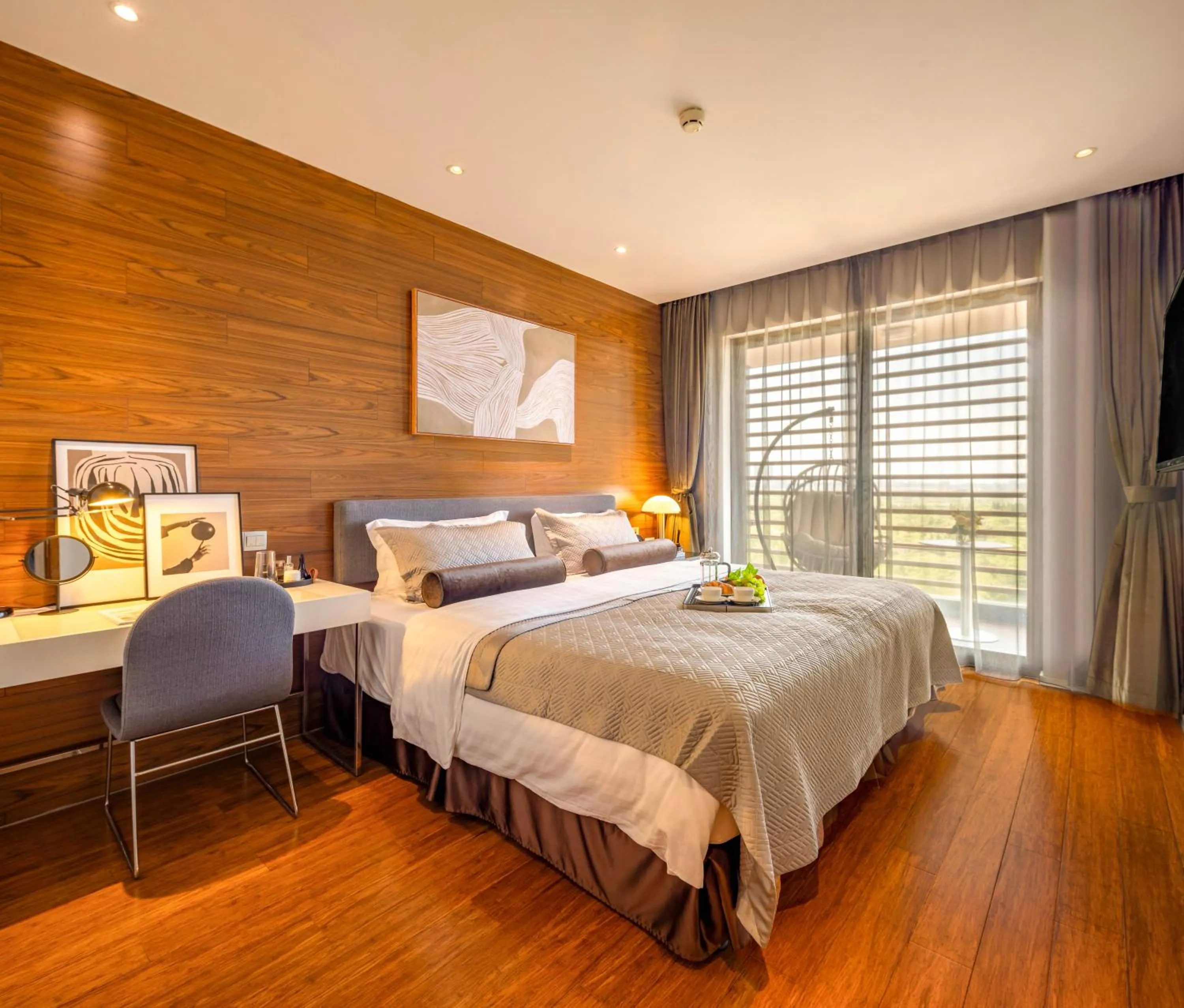 Bed in Green Court Premier Jinqiao Shanghai