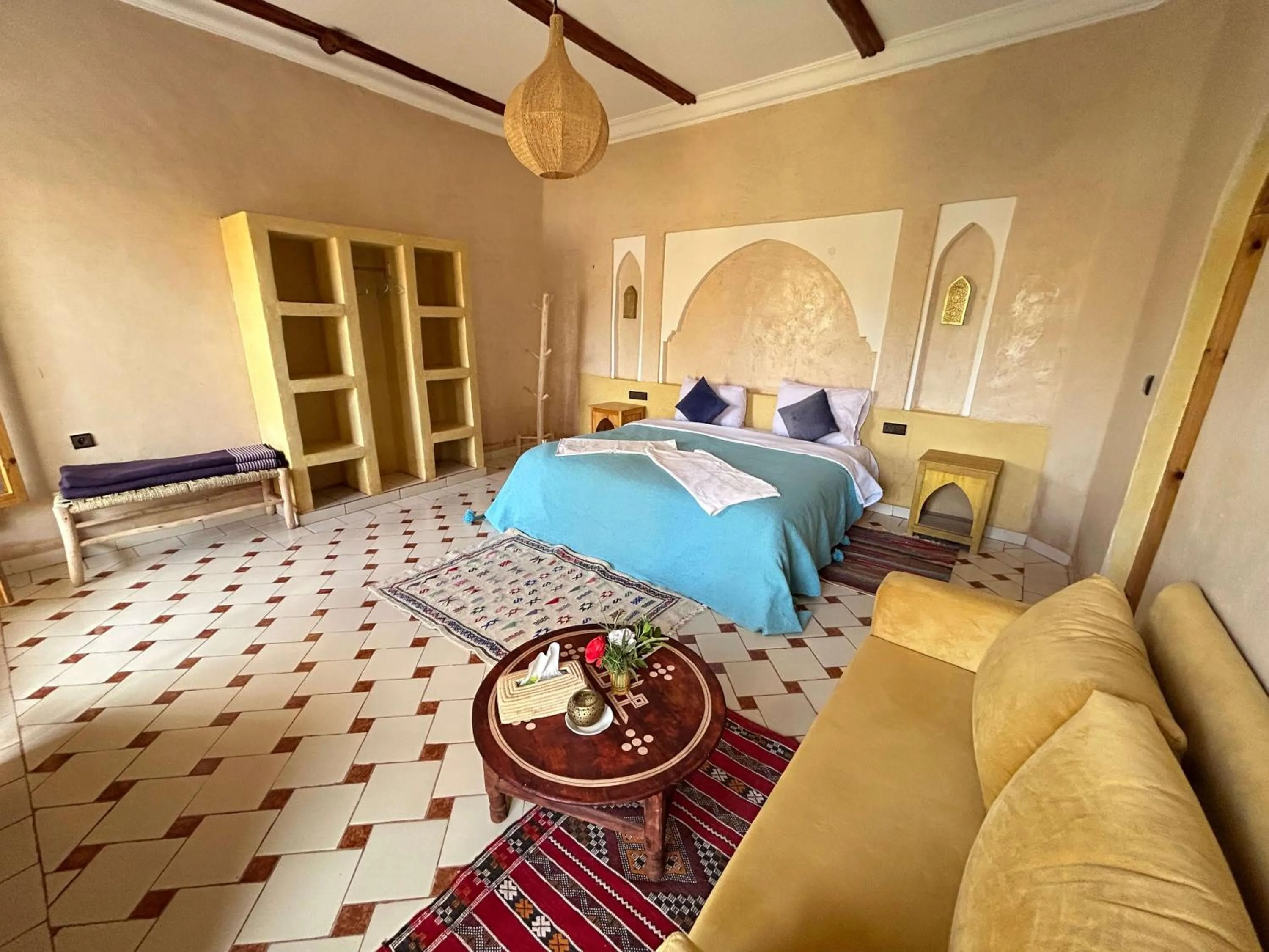 Bed in Oasis Tilogui-Luxury Hotel Restaurant and Desert Excursions In Zagora