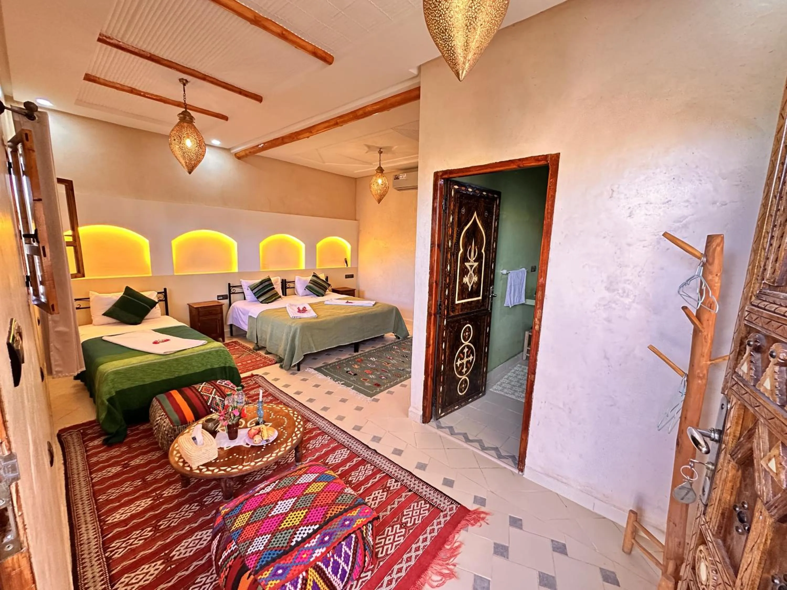 Bed in Oasis Tilogui-Luxury Hotel Restaurant and Desert Excursions In Zagora