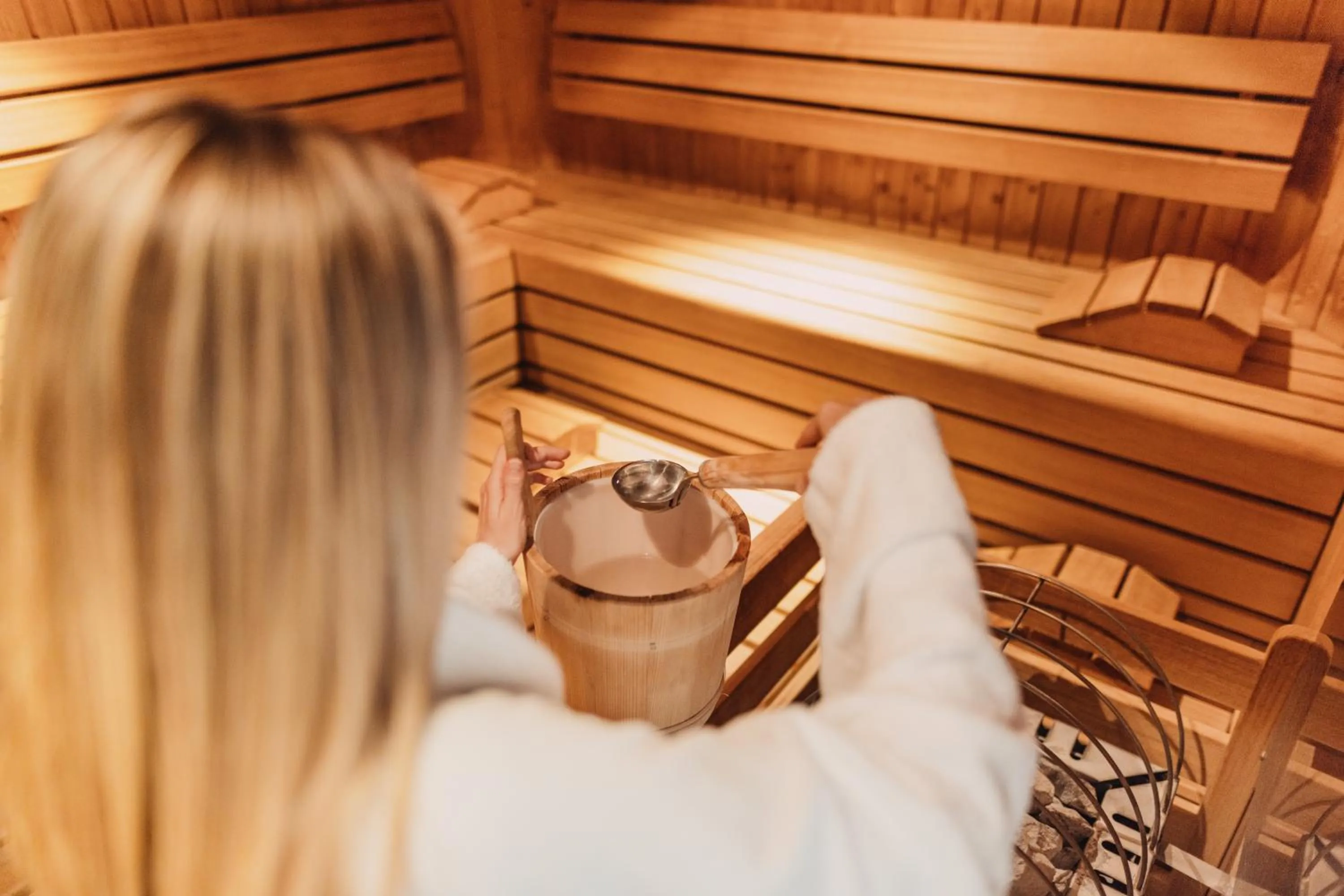 Sauna in Seehotel Dr. Jilly