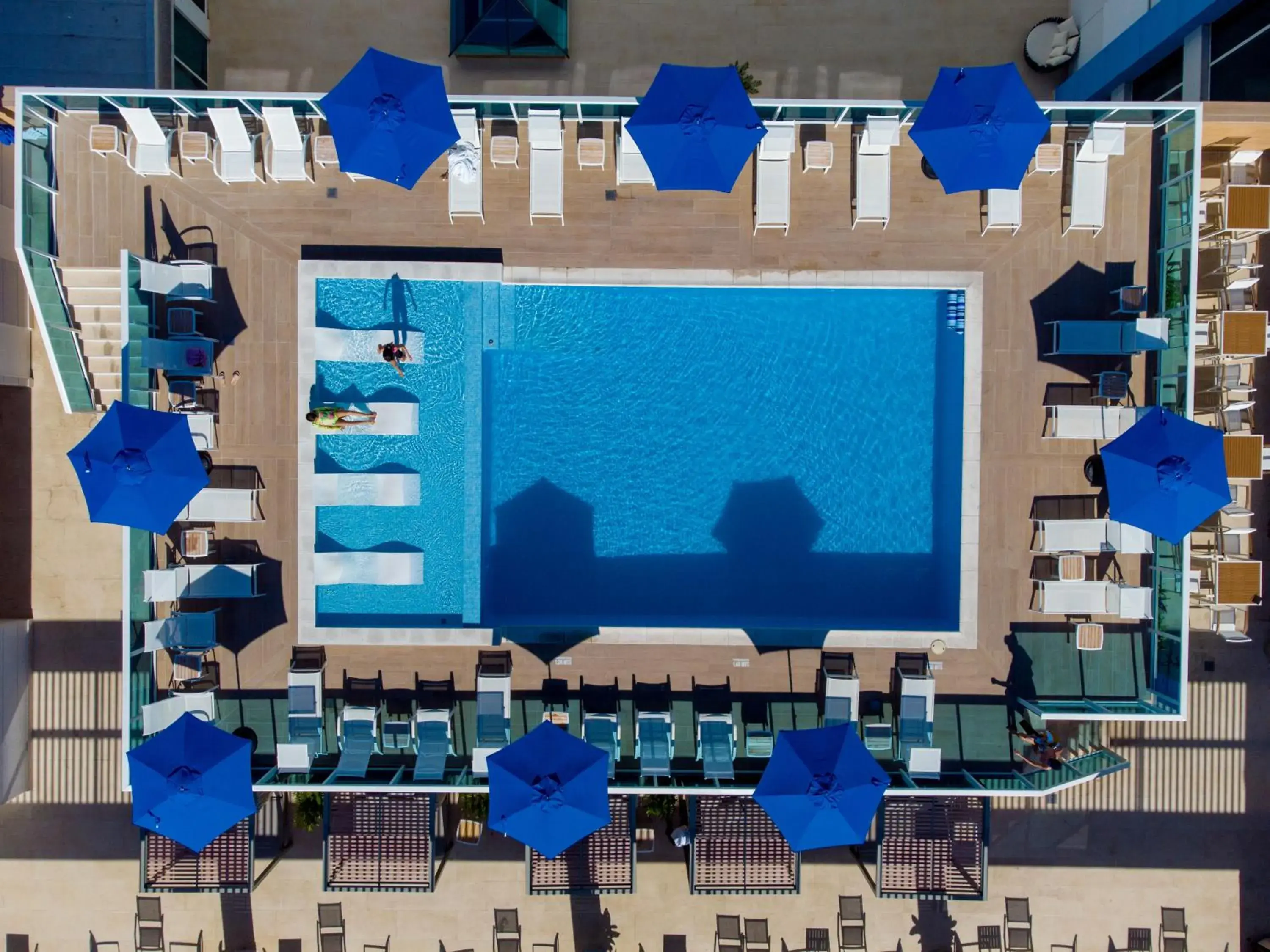 Pool view in Aquamare Hotel Pool view in Aquamare Hotel