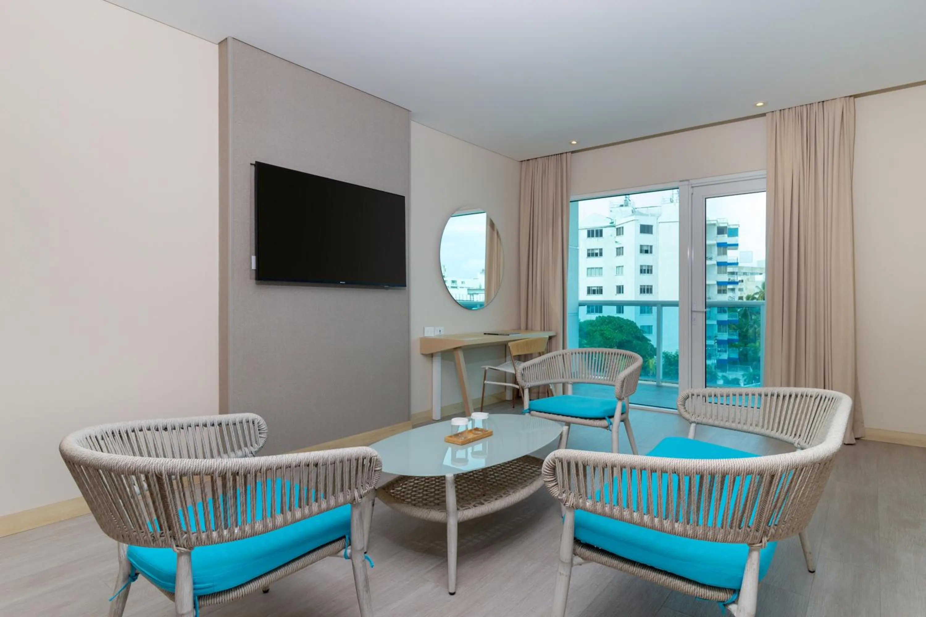 Living room in Aquamare Hotel