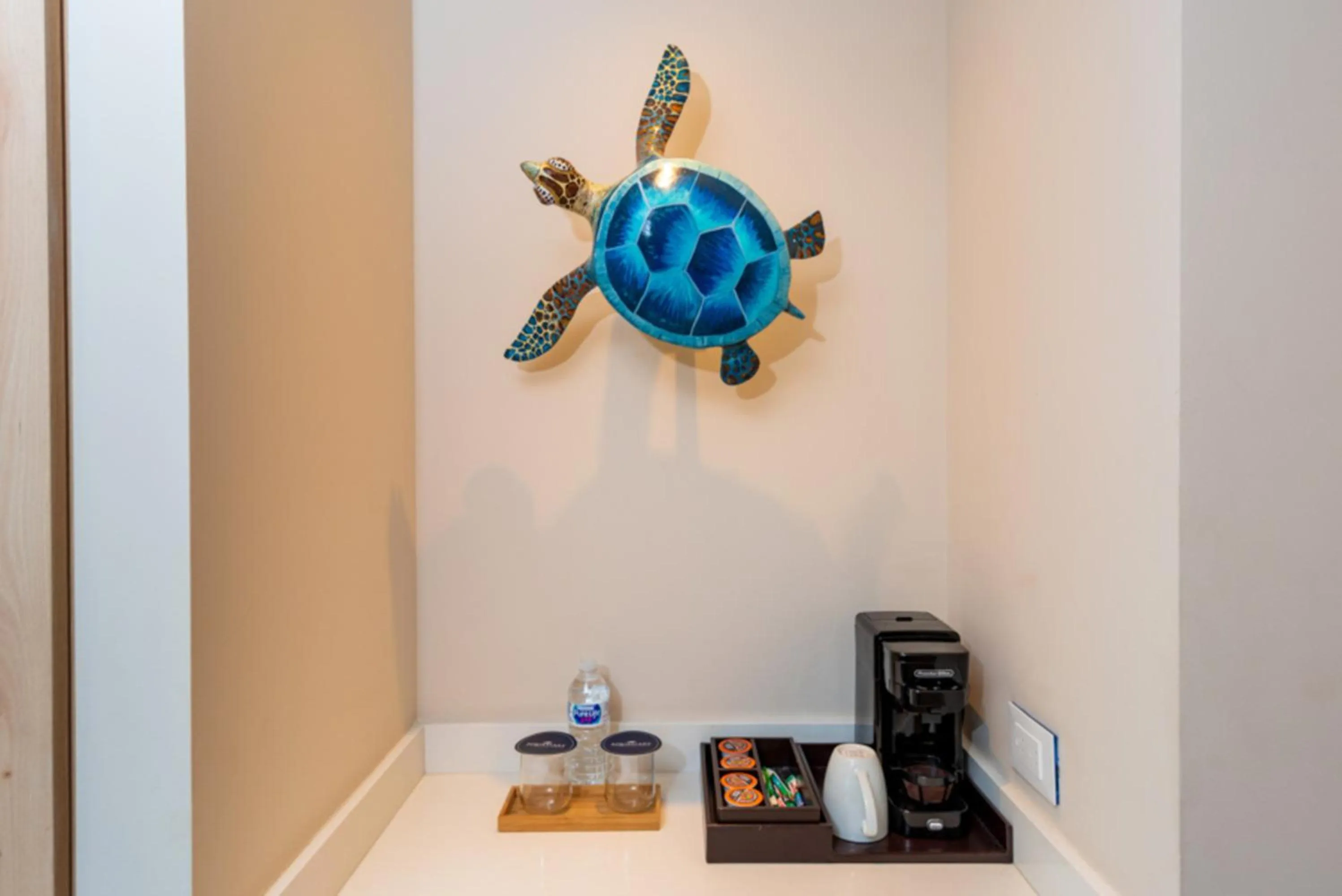 Decorative detail in Aquamare Hotel