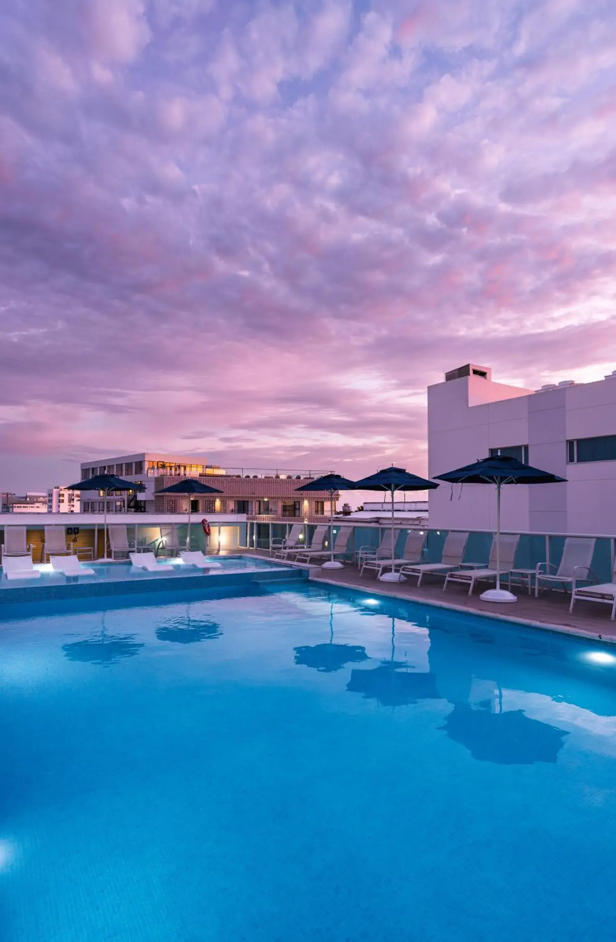 Pool view in Aquamare Hotel Pool view in Aquamare Hotel