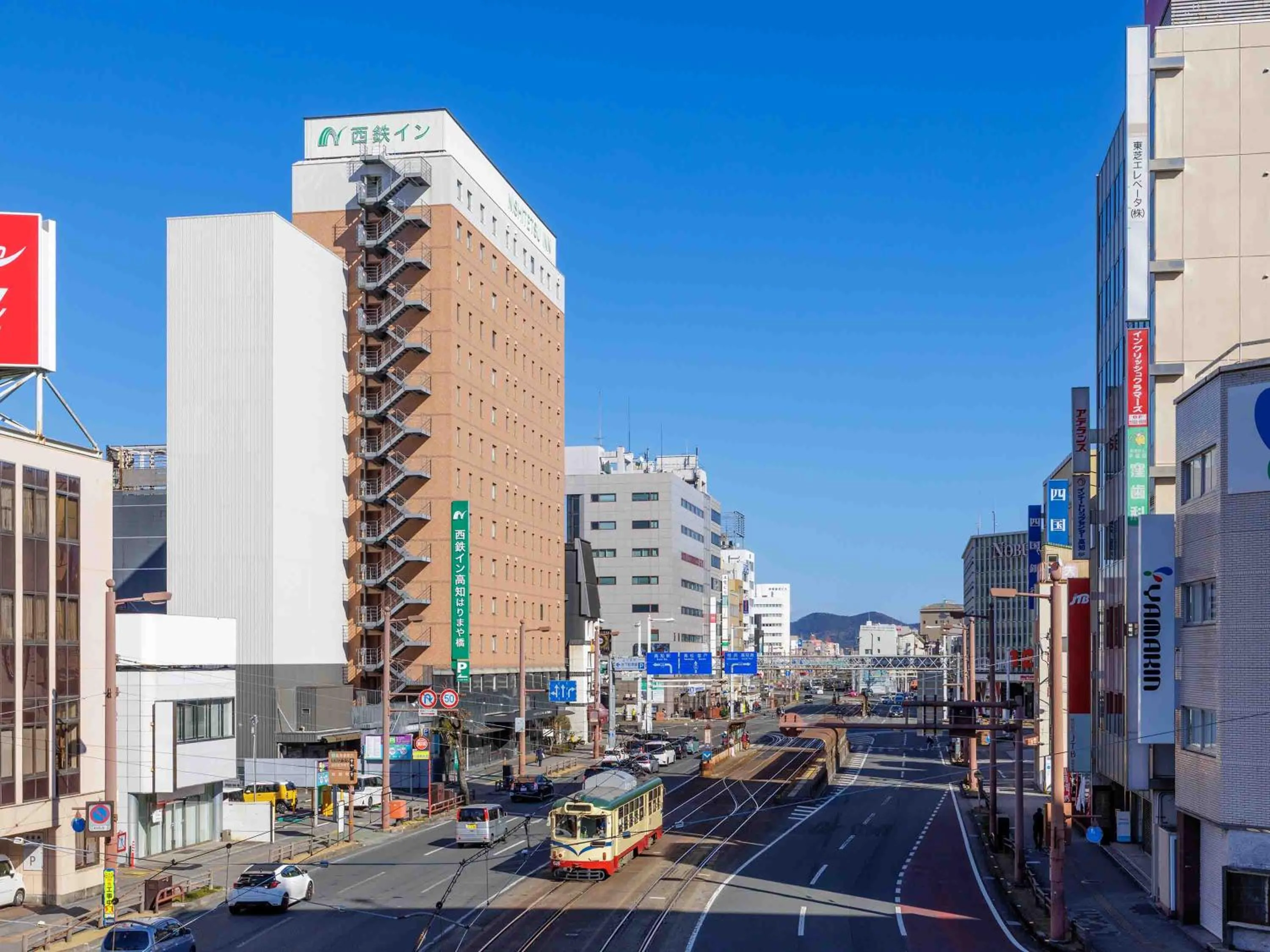 Property building in Nishitetsu Inn Kochi Harimayabashi