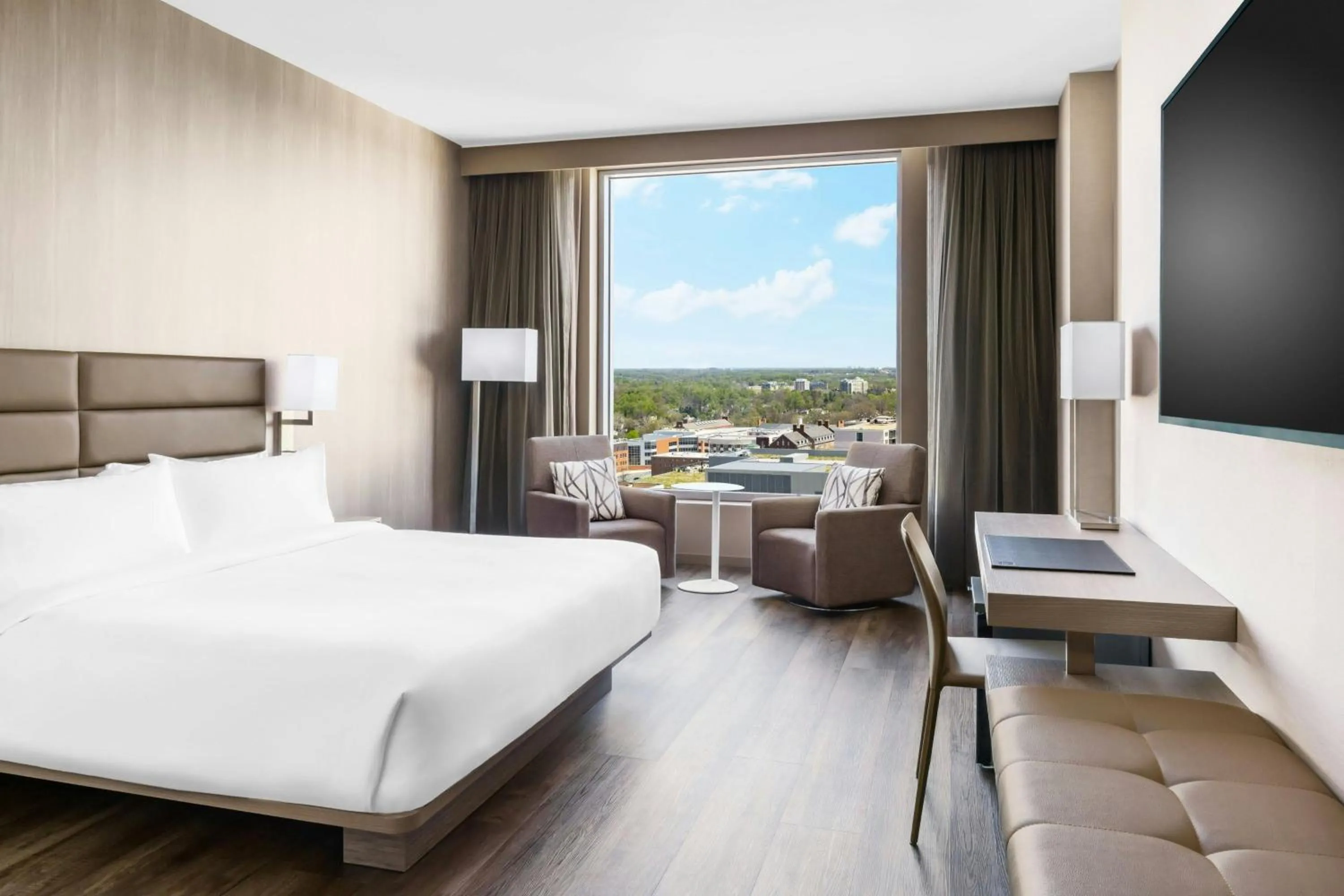 Photo of the whole room, Bed in AC Hotel by Marriott Bethesda Downtown