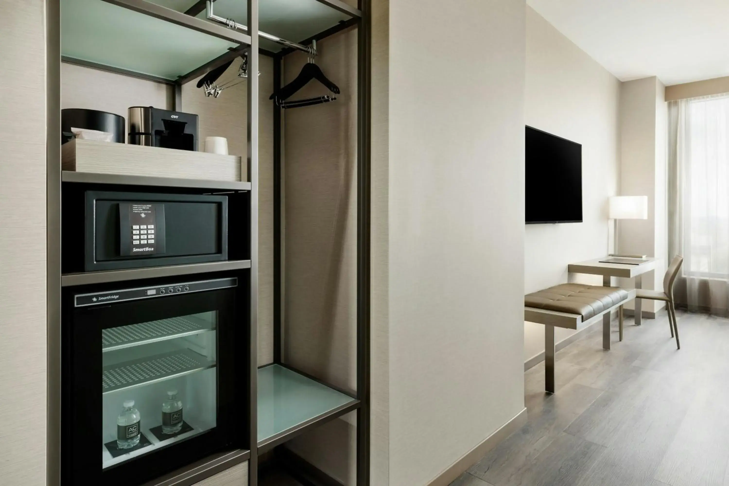 Standard Queen Room with Two Queen Beds - Hearing Accessible in AC Hotel by Marriott Bethesda Downtown Standard Queen Room with Two Queen Beds - Hearing Accessible in AC Hotel by Marriott Bethesda Downtown