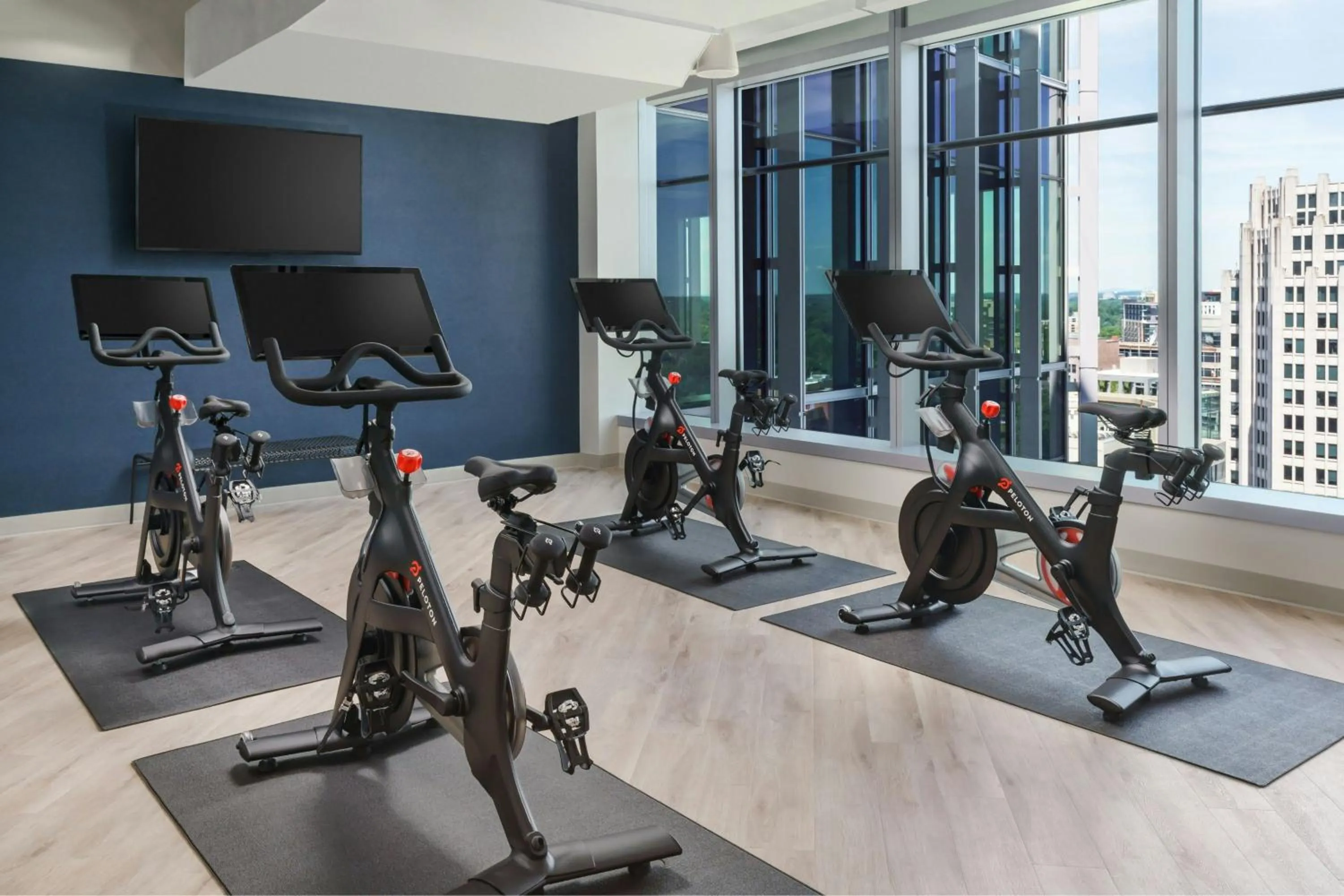 Fitness centre/facilities in AC Hotel by Marriott Bethesda Downtown