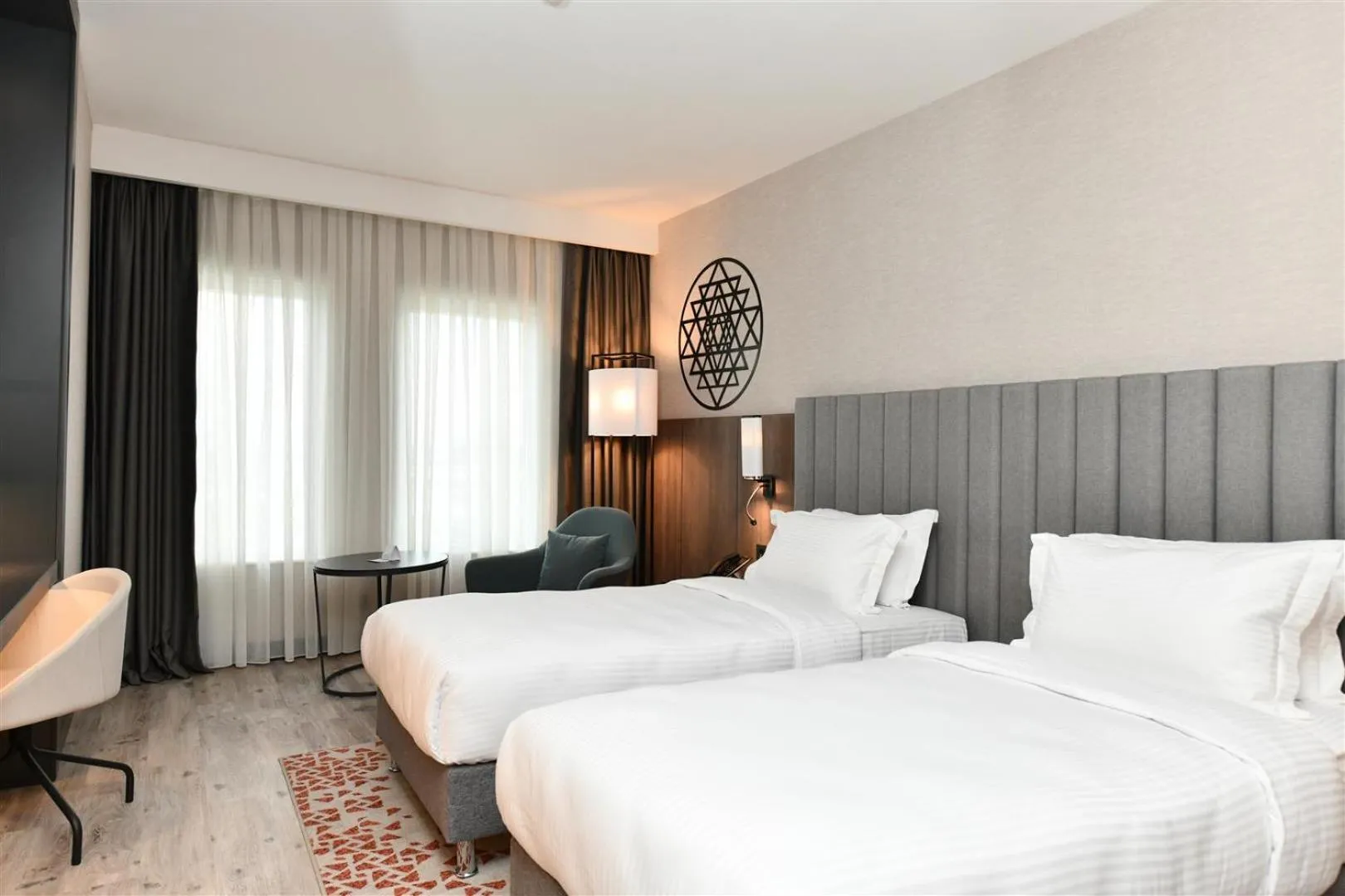 View (from property/room), Bed in Crowne Plaza Ankara by IHG