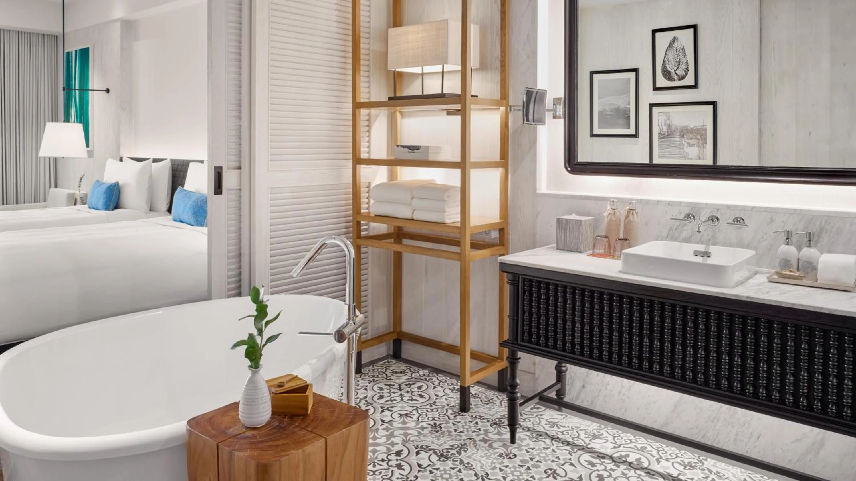 Bathroom, Bed in Kimpton Kitalay Samui by IHG