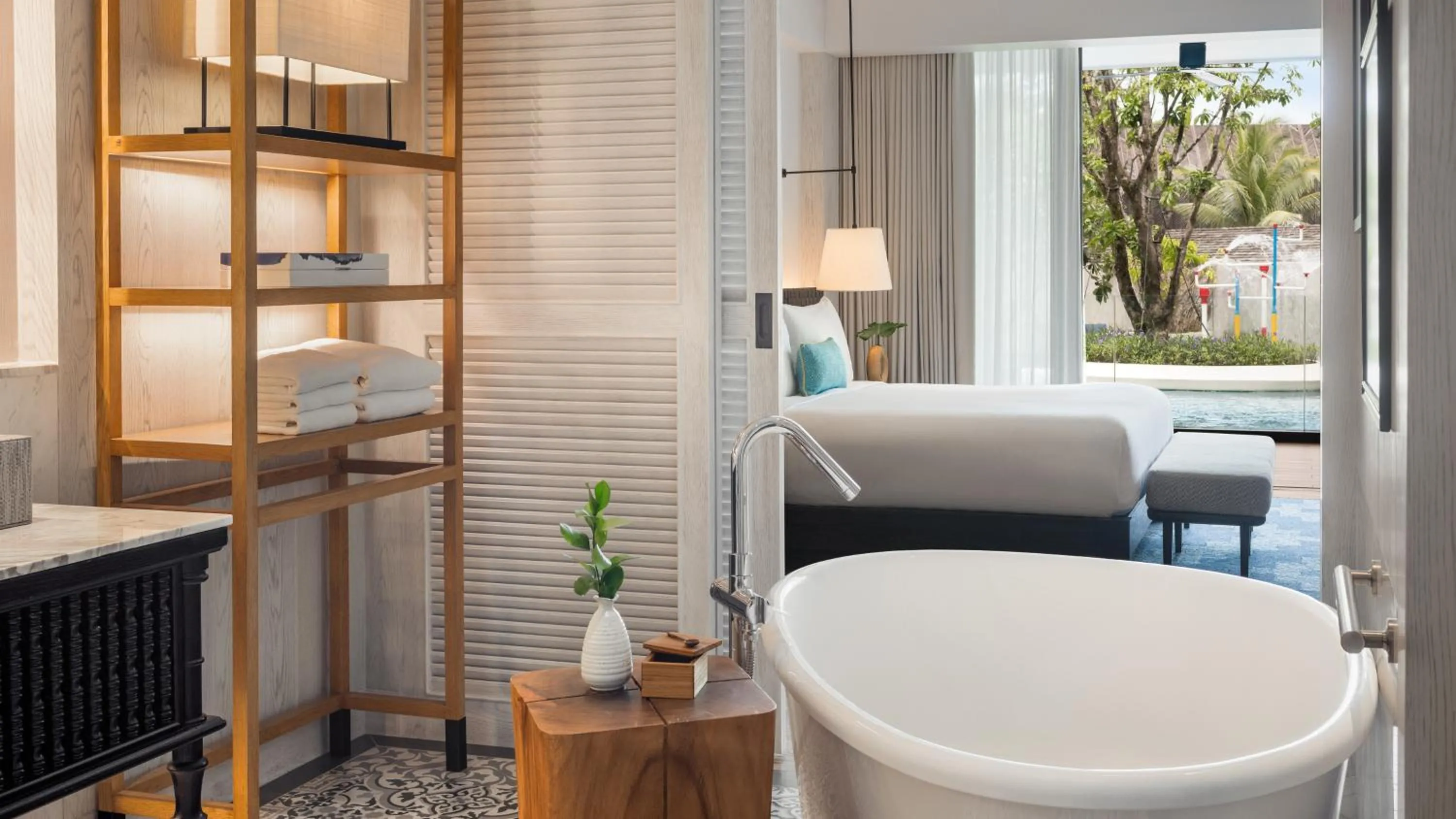 Bathroom, Bed in Kimpton Kitalay Samui by IHG