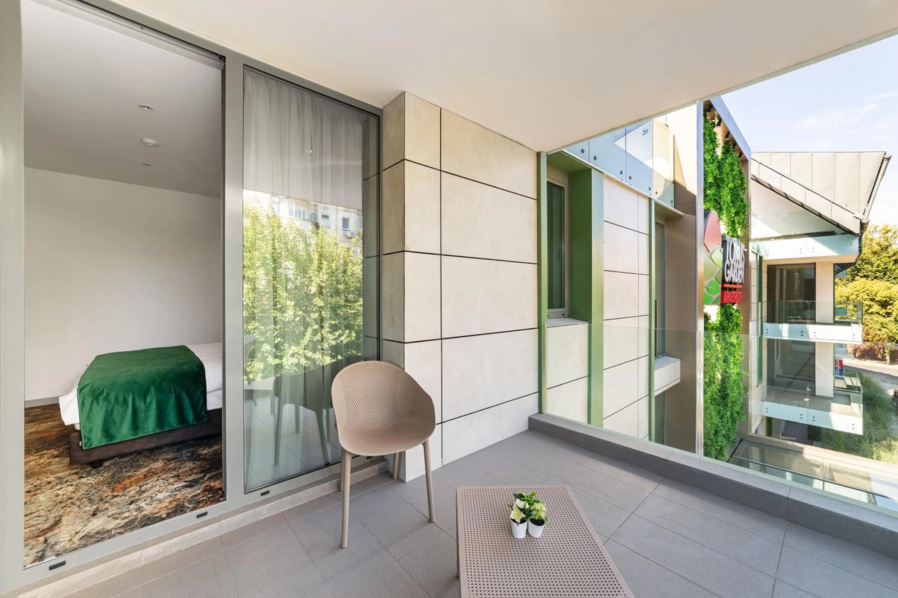 Balcony/Terrace in Tomis Garden Bucuresti