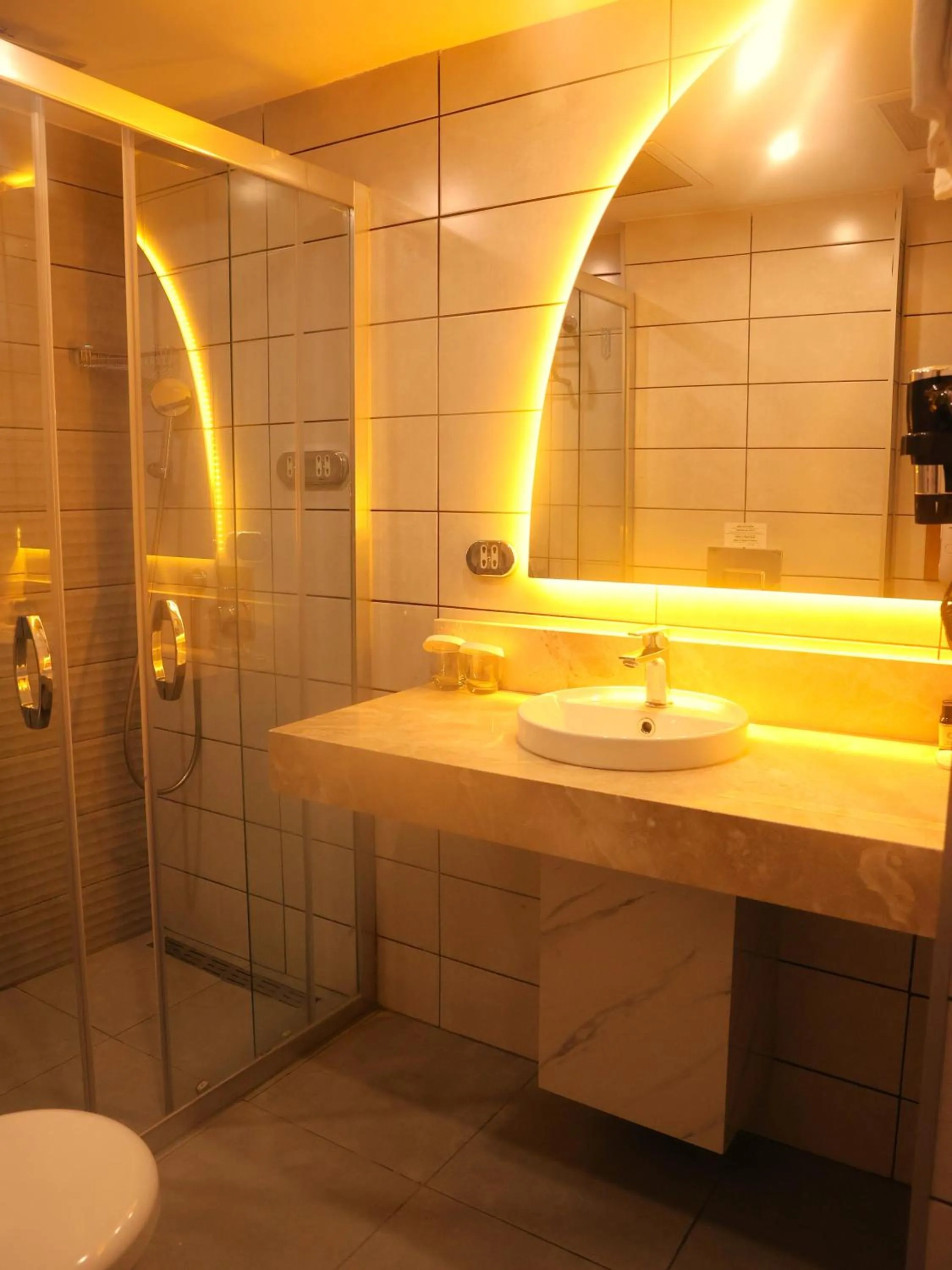 Shower in Best Western Izmir Hotel