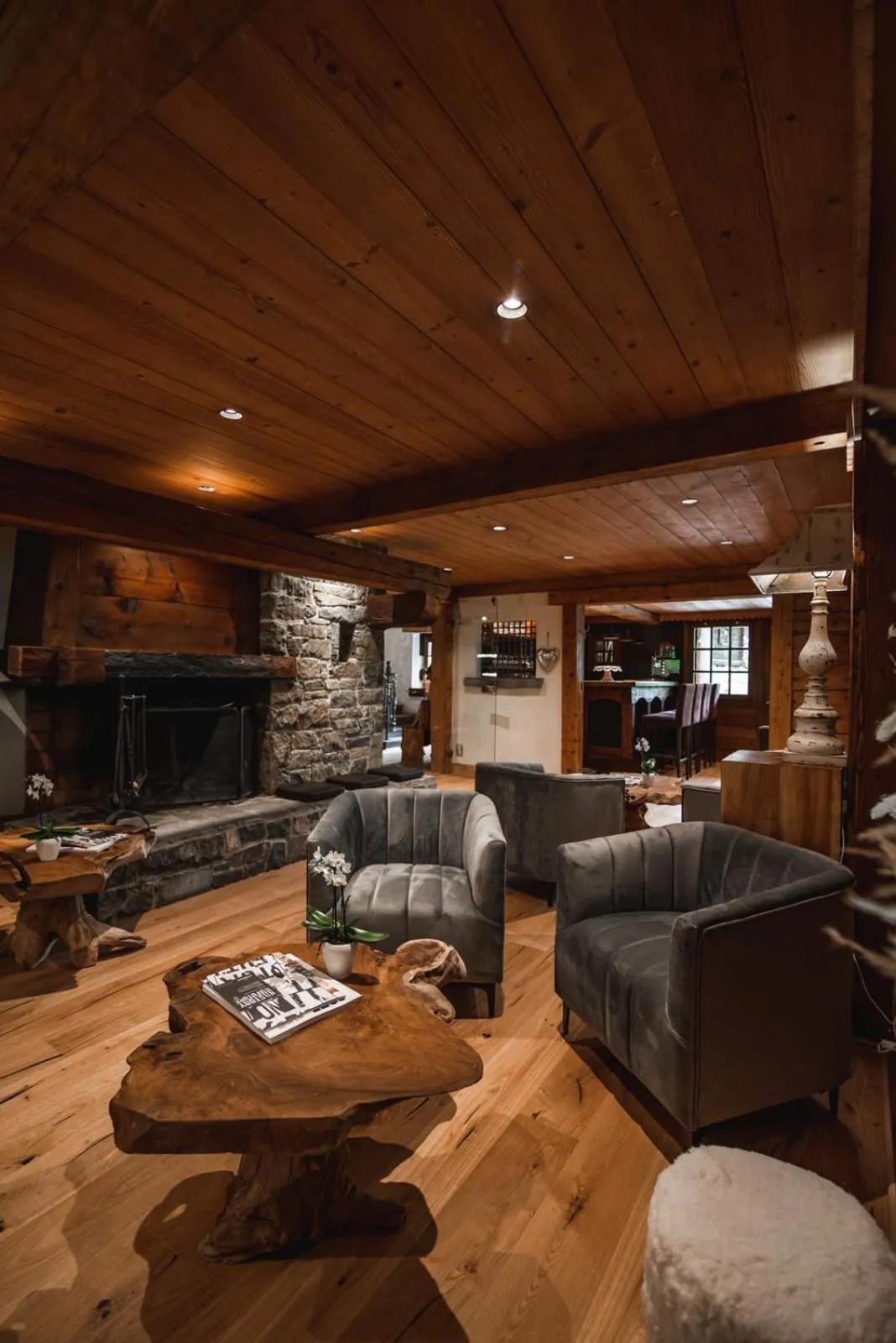 Communal lounge/ TV room in Les Chalets de la Serraz