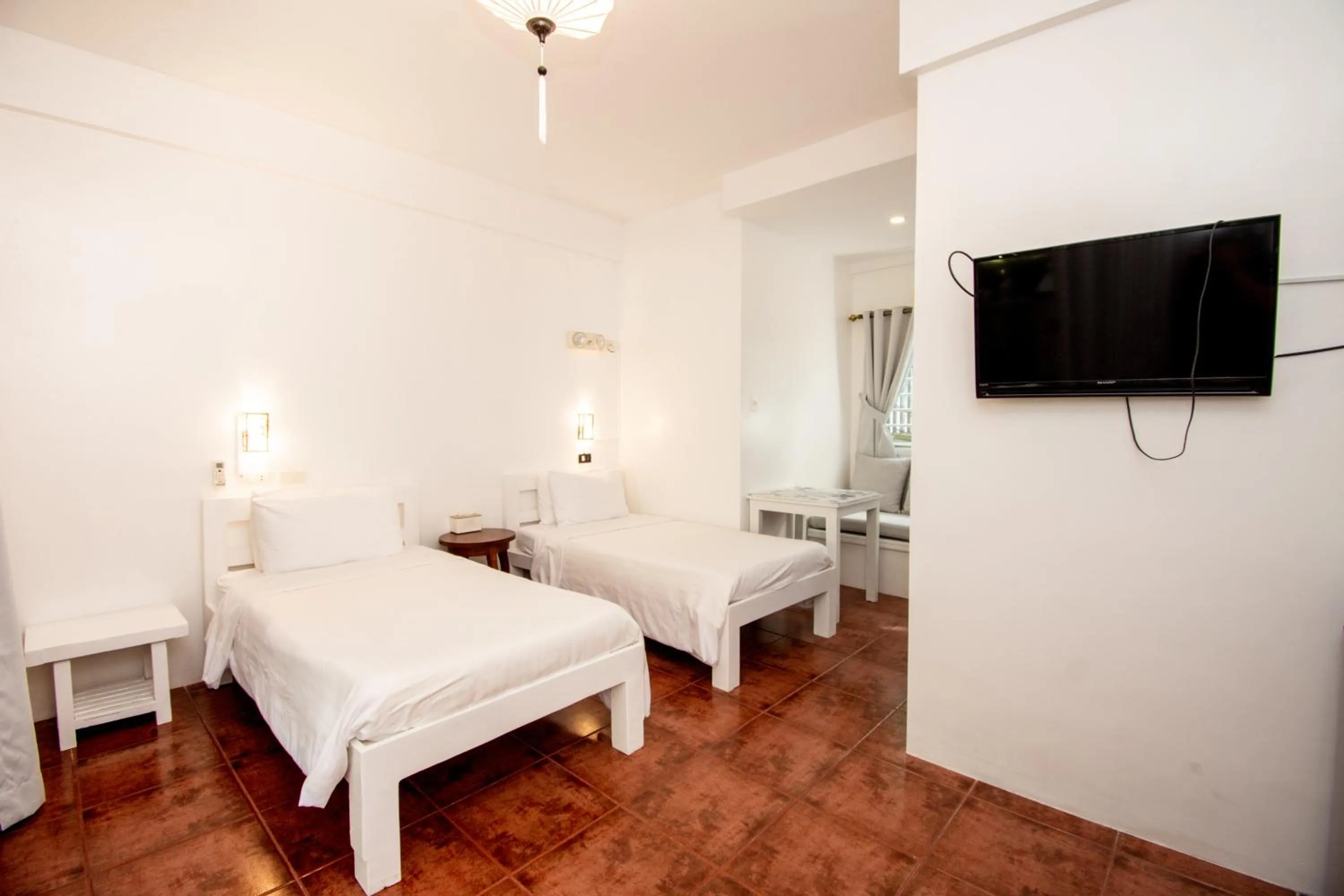 Bed in Lanterna Hotel Boracay